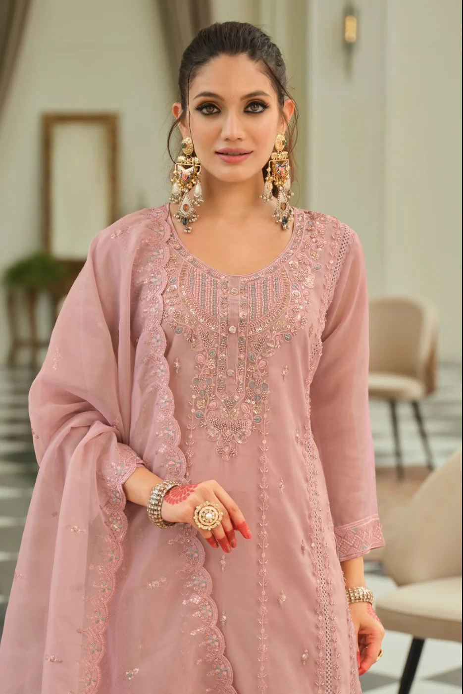 Adab softpink full work suit set - Image 2