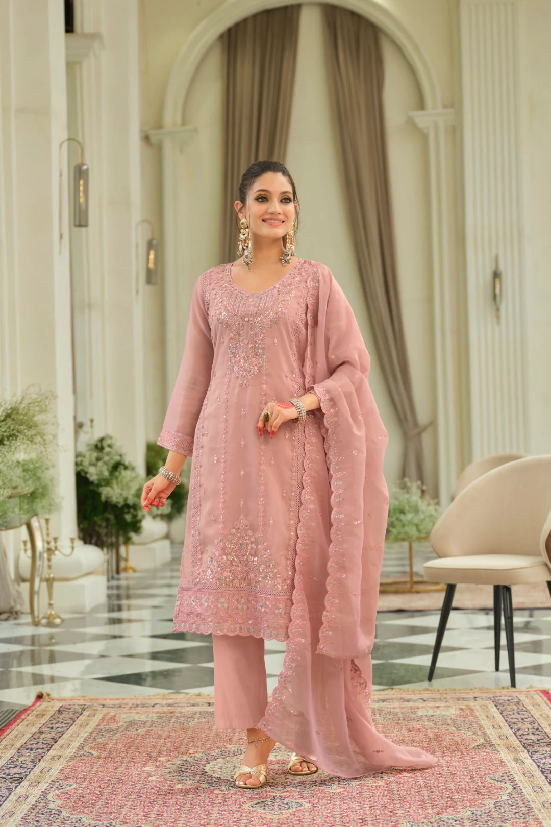 Adab softpink full work suit set - Image 4
