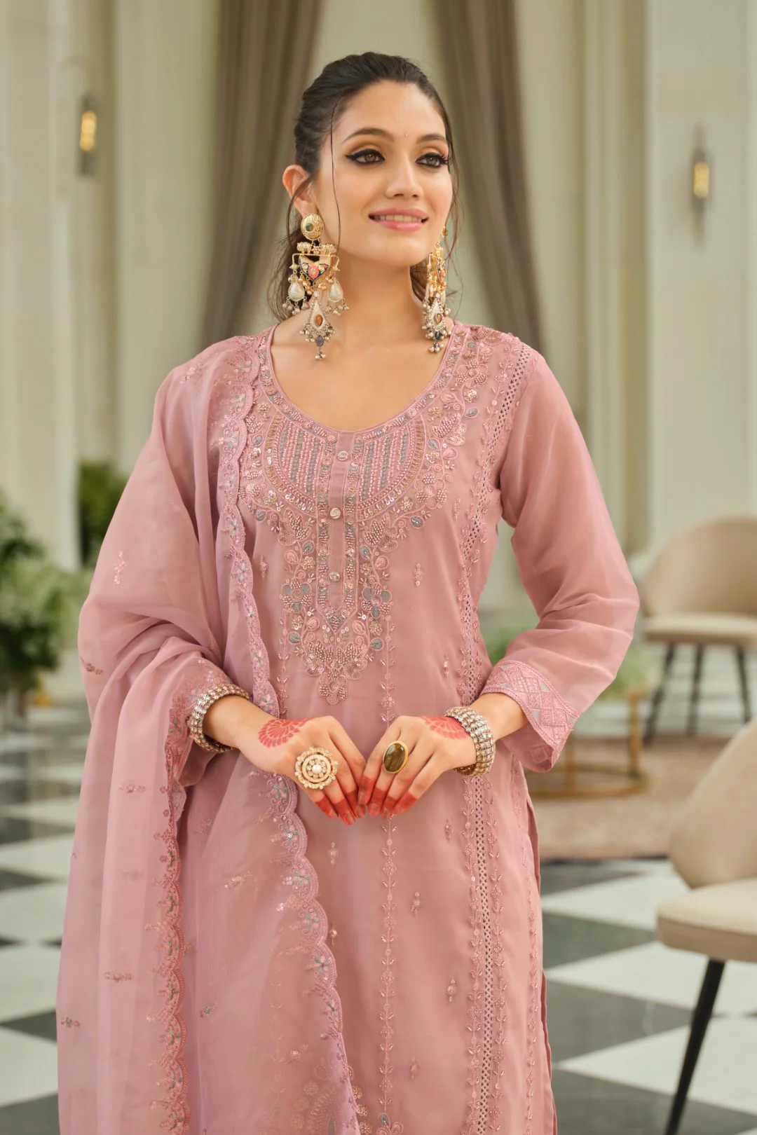 Adab softpink full work suit set - Image 5