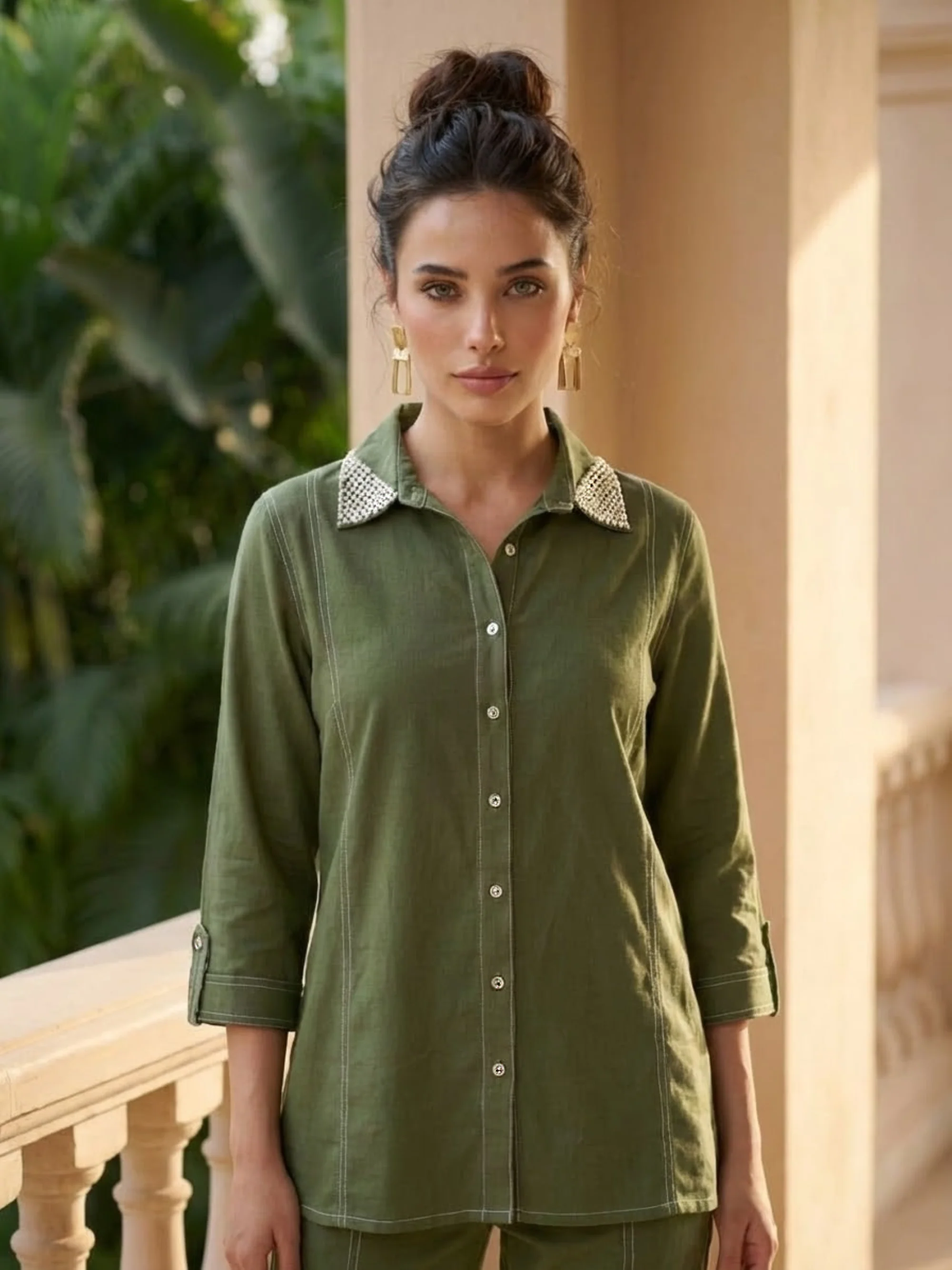 Ivanka Moss Embroidery Co-ord Set - Image 2