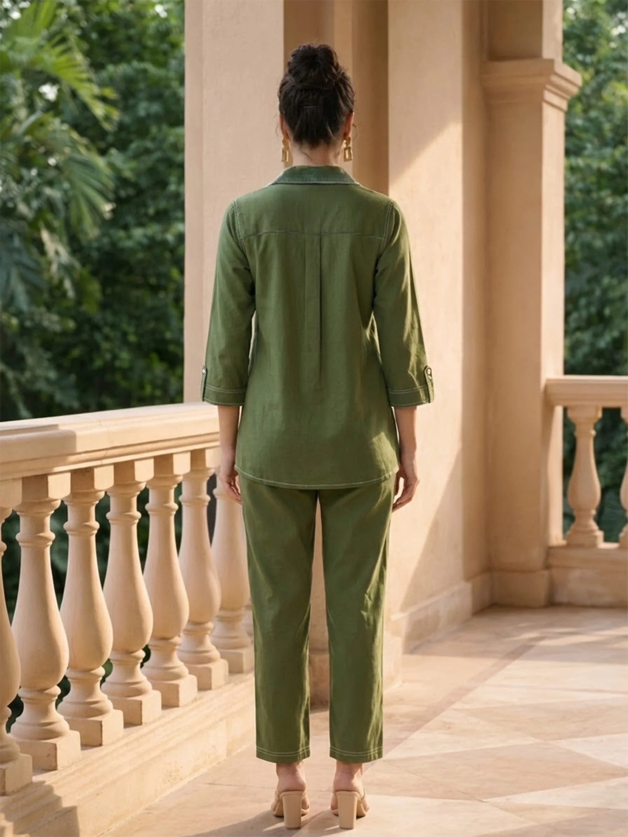 Ivanka Moss Embroidery Co-ord Set - Image 3