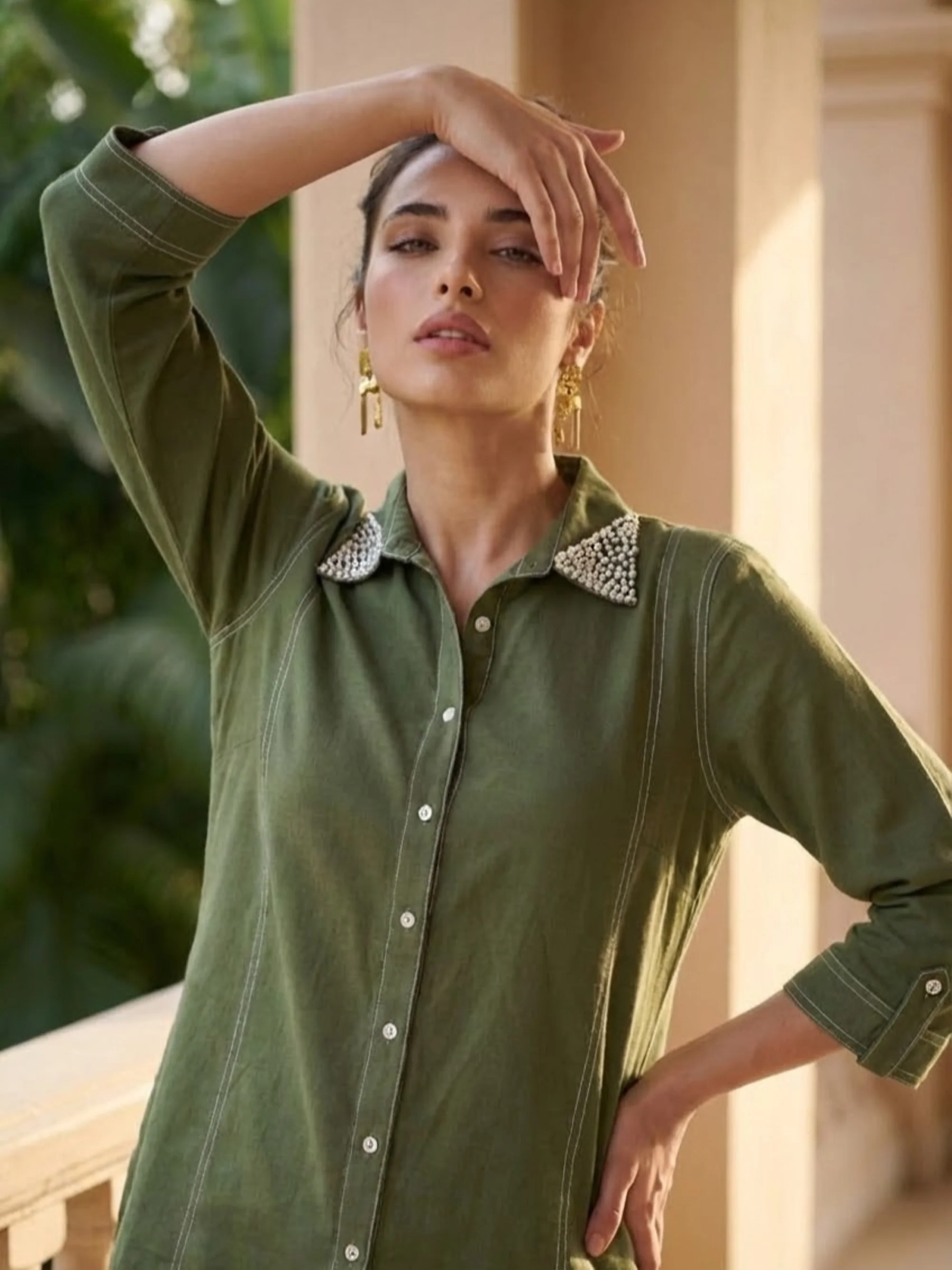 Ivanka Moss Embroidery Co-ord Set - Image 4
