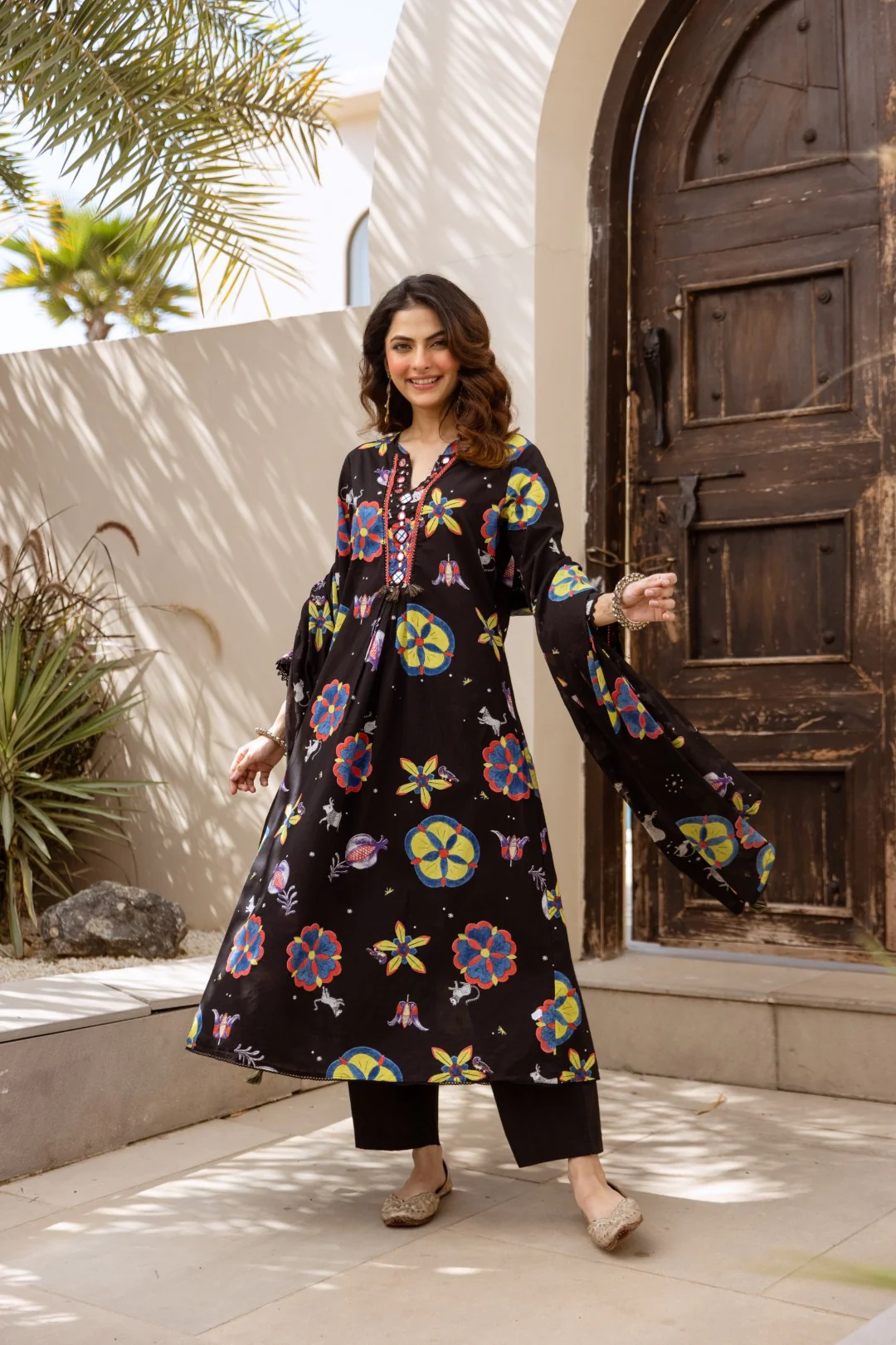 Karen Jet printed cotton suit set - Image 6