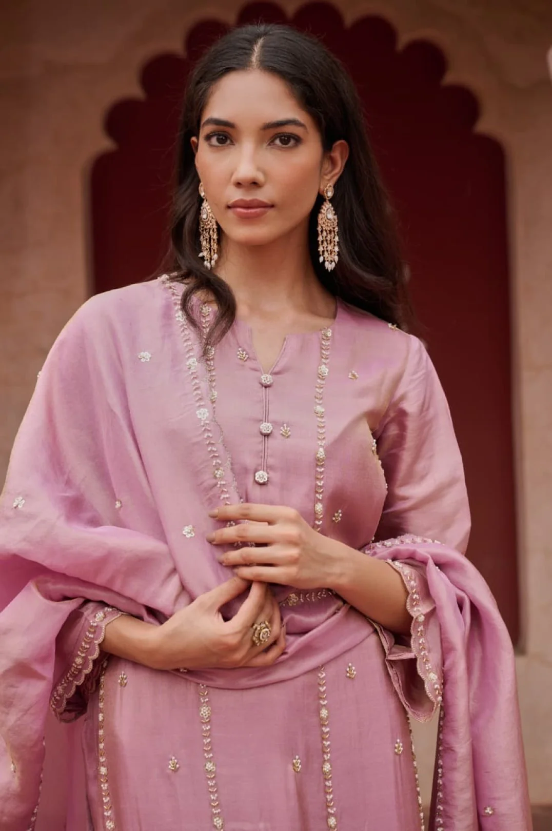 Gaurisha blossom full work suit set - Image 7