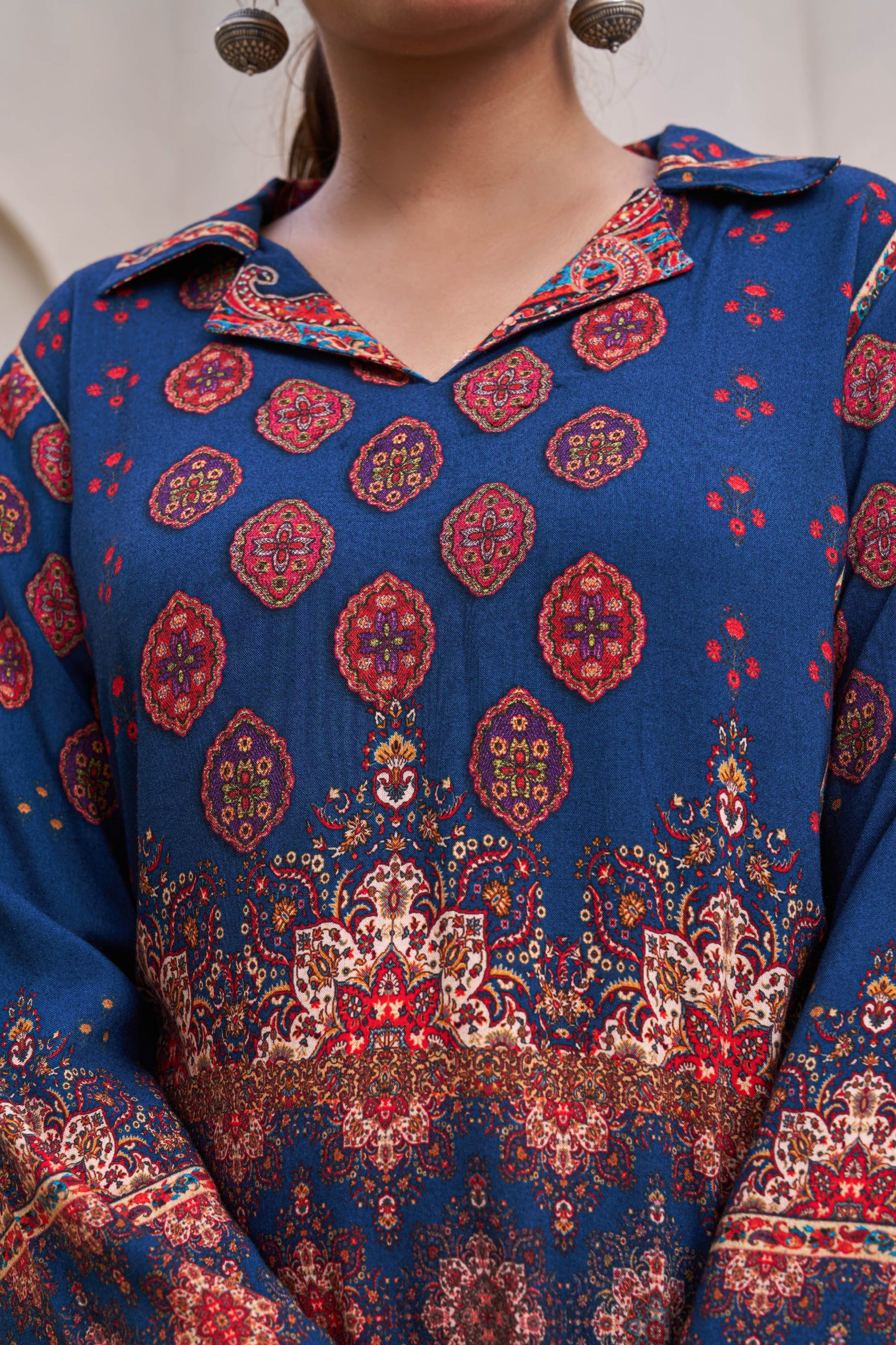 Kabool Nileblue Printed Co-ord set - Image 6