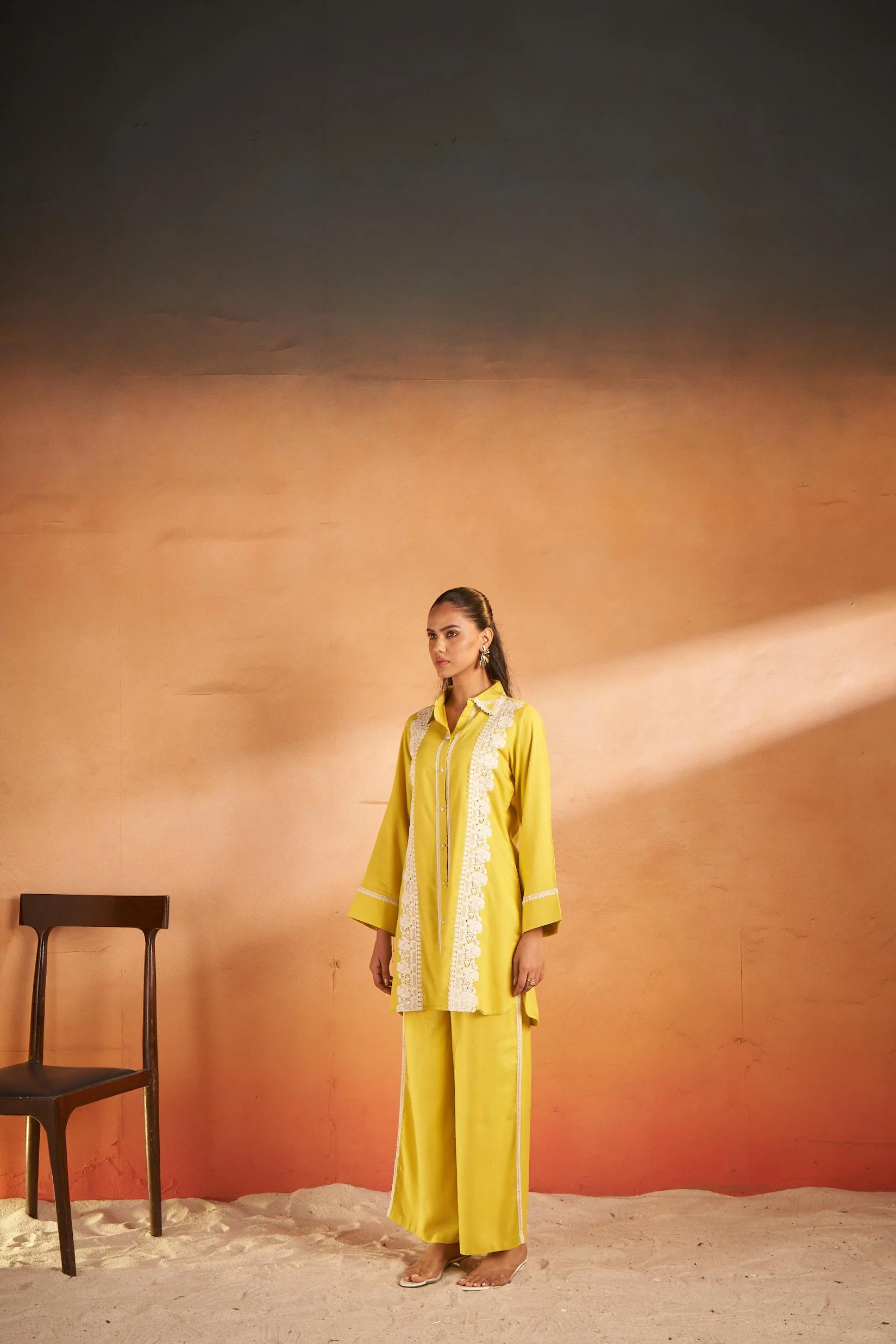Hardik Canary Cotton Co-ord Set - Image 6