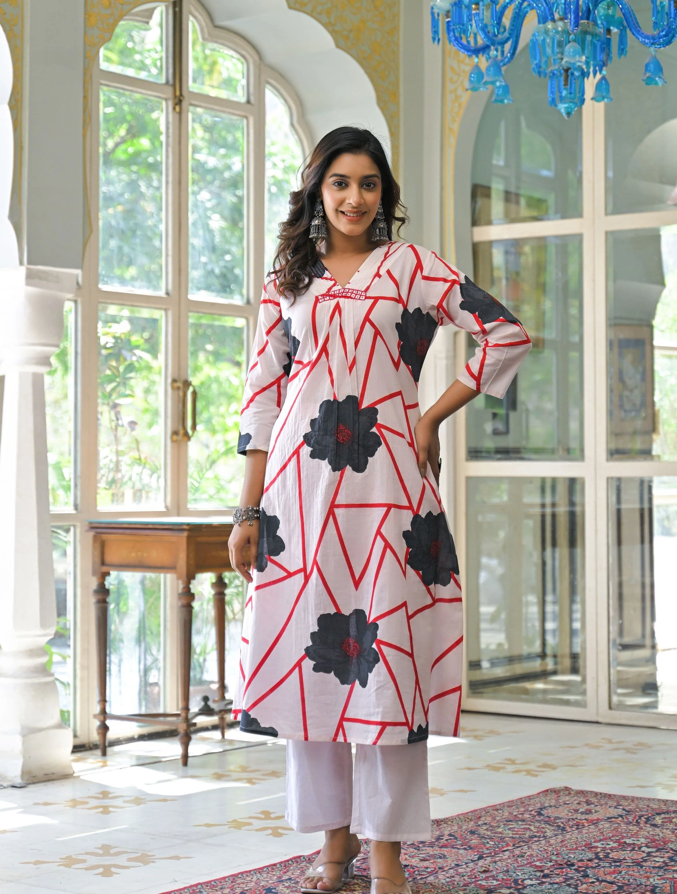 Yutika Indi Cotton Suit set - Image 3