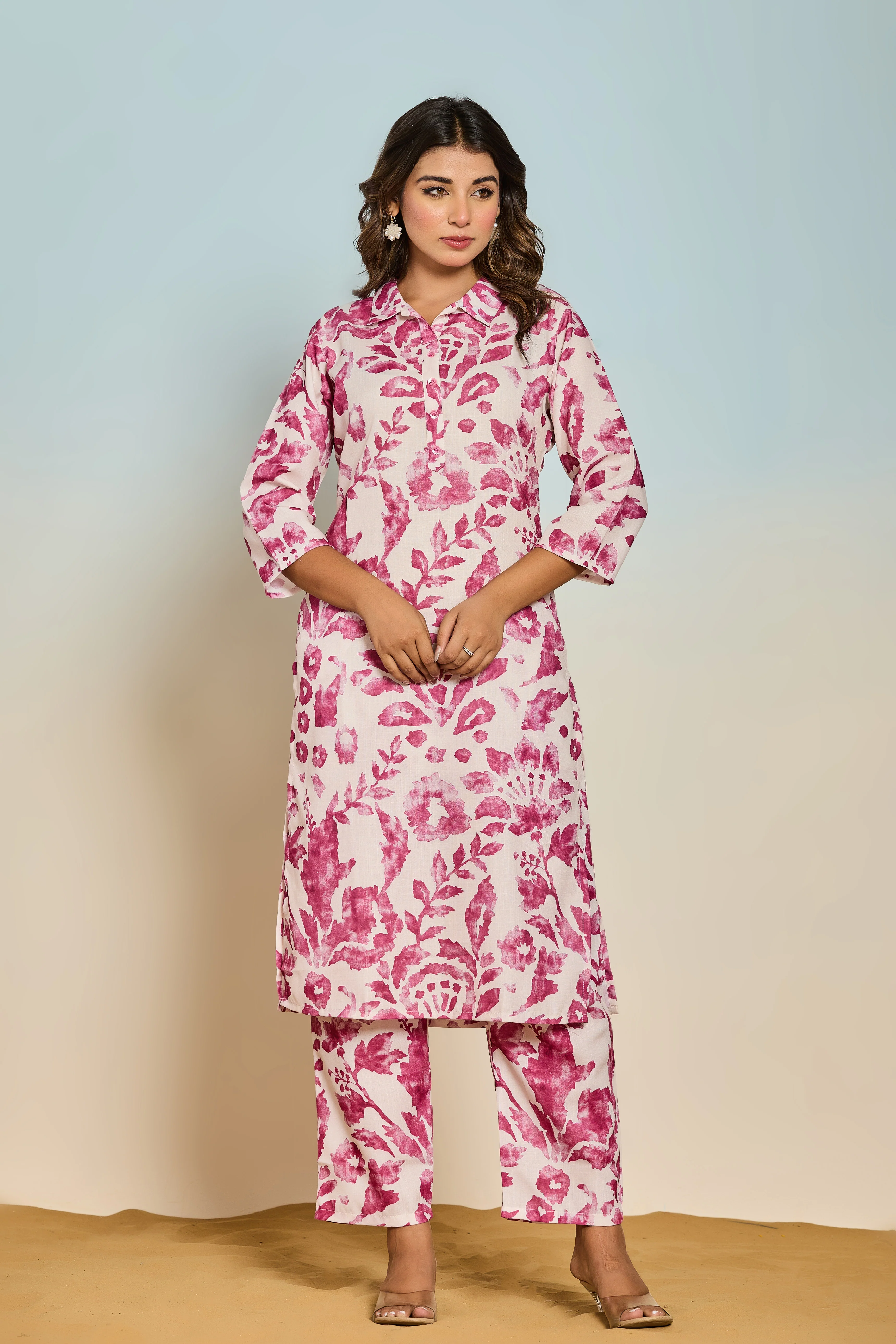 Elixir Rose Linen Printed Co-ord Set - Image 7