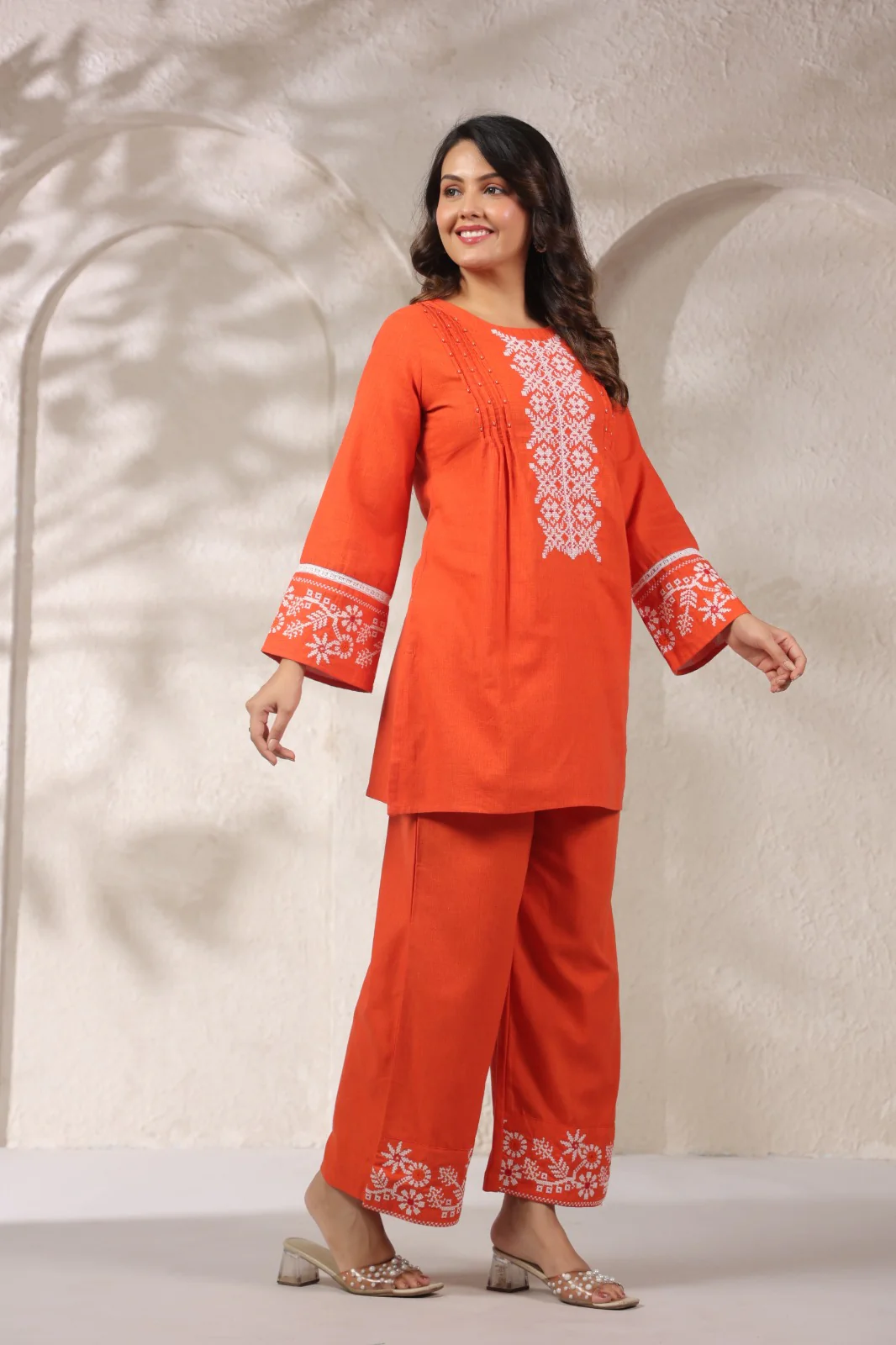 Mahua Apricot Cotton Co-ord set - Image 10