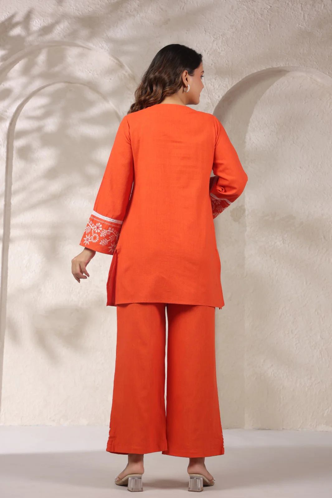 Mahua Apricot Cotton Co-ord set - Image 3