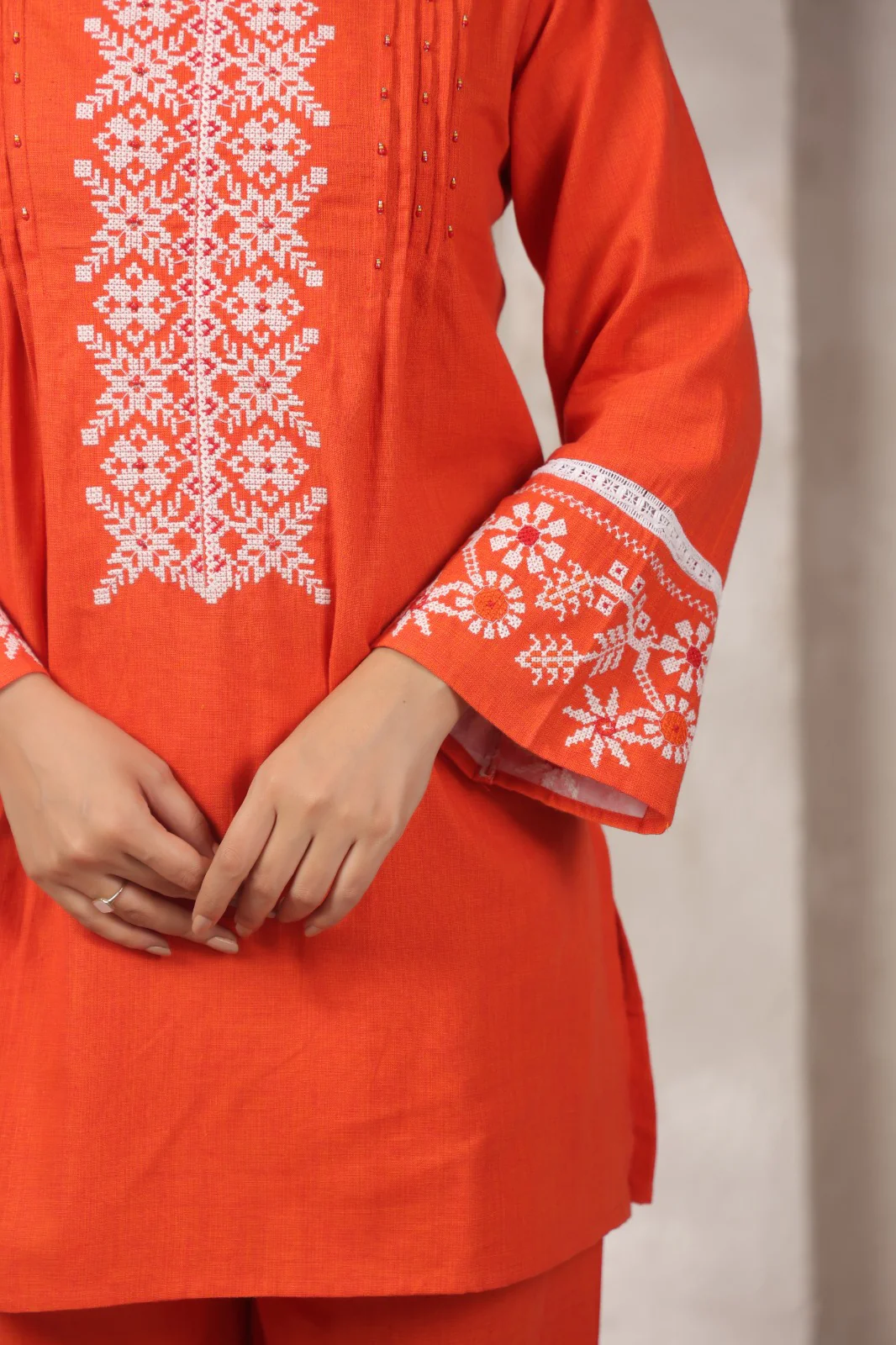 Mahua Apricot Cotton Co-ord set - Image 5