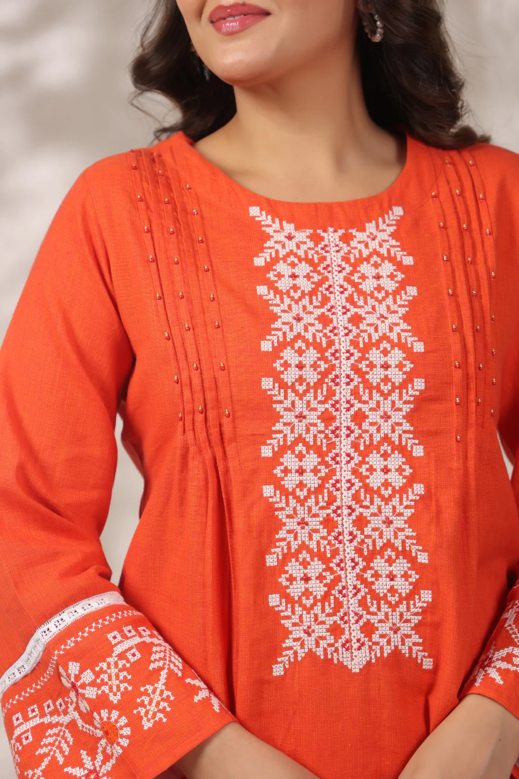 Mahua Apricot Cotton Co-ord set - Image 6