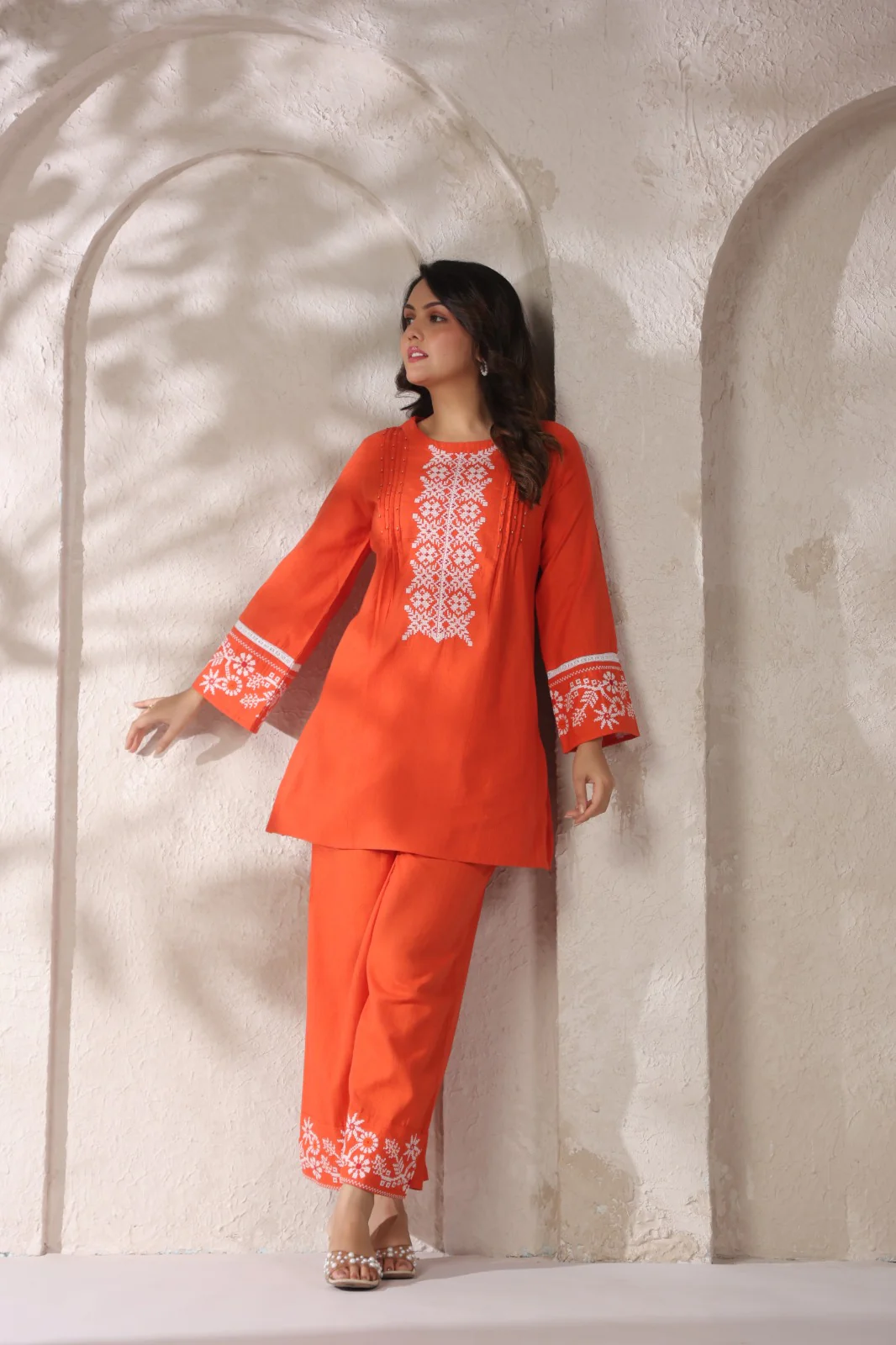 Mahua Apricot Cotton Co-ord set - Image 8