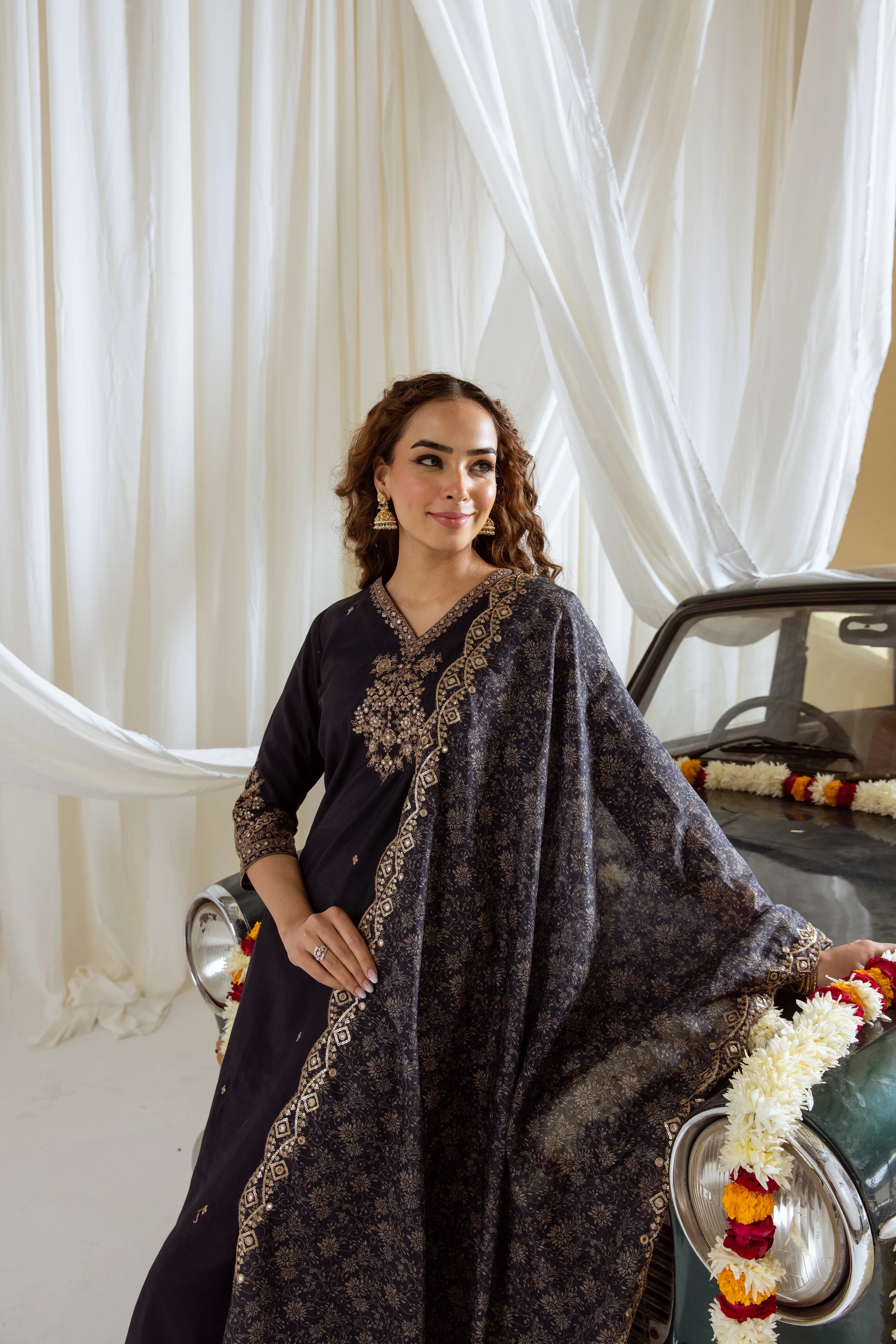 Bakul Taupe Full Work Suit Set - Image 5