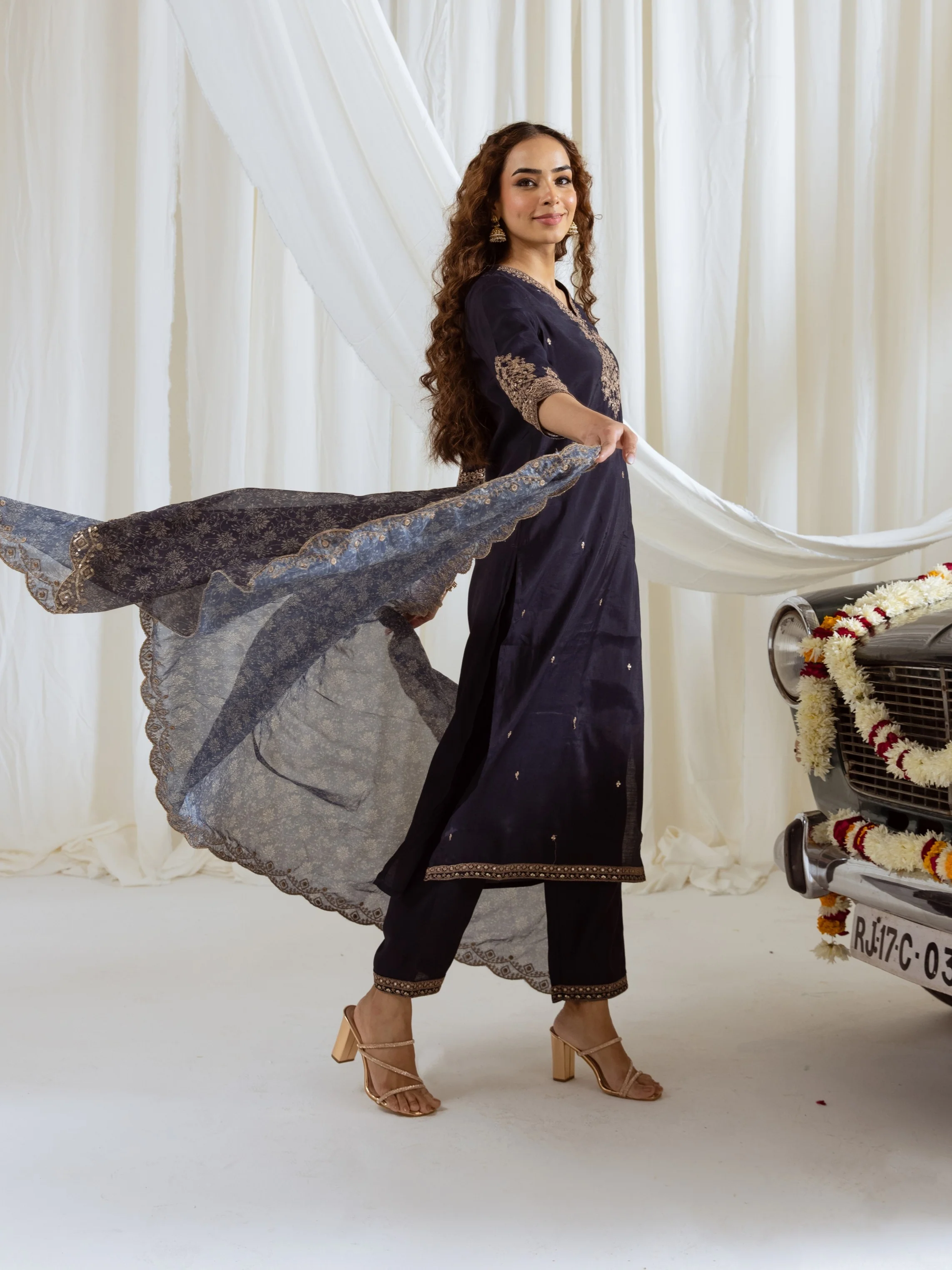 Bakul Taupe Full Work Suit Set - Image 7