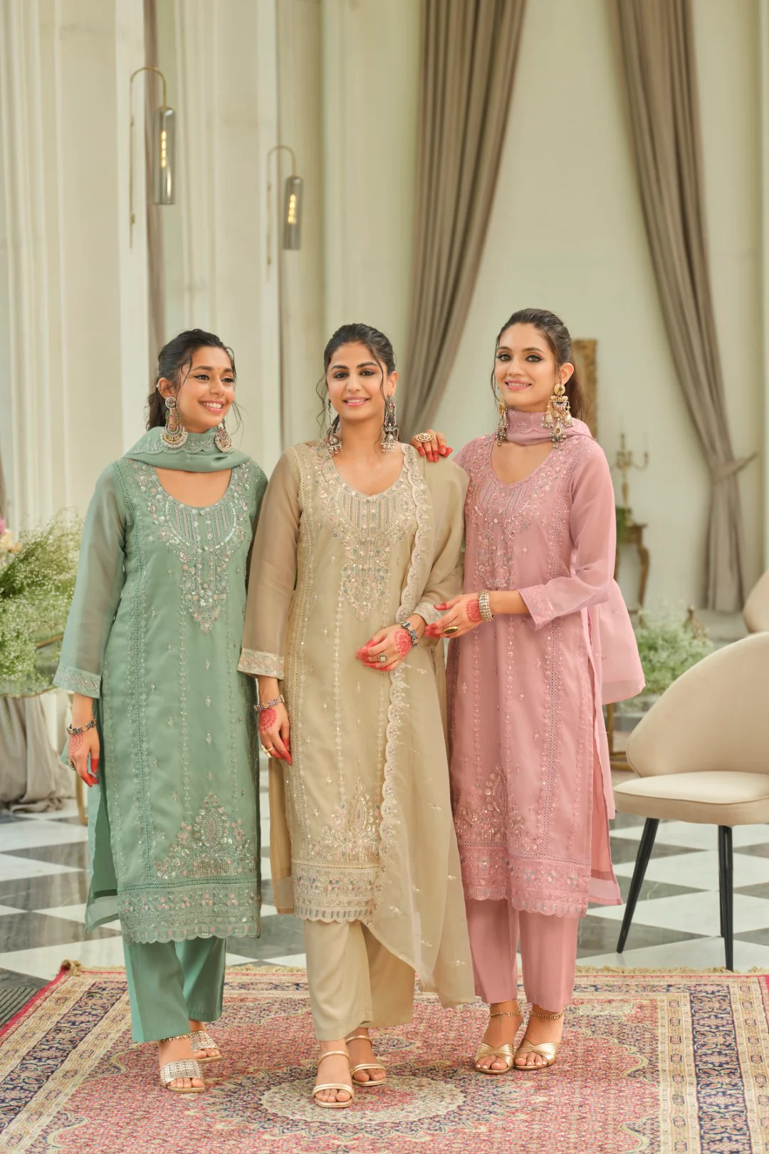 Adab minty full work suit set - Image 6