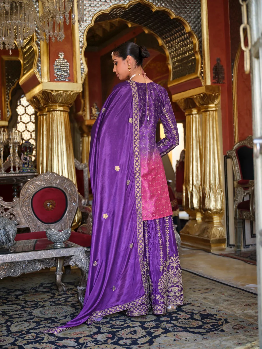 Ragini orchid full work suit set - Image 3