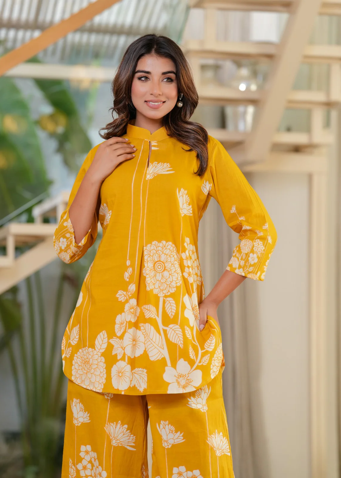 Jayti Dandelion  Muslin Printed Co-ord Set - Image 2
