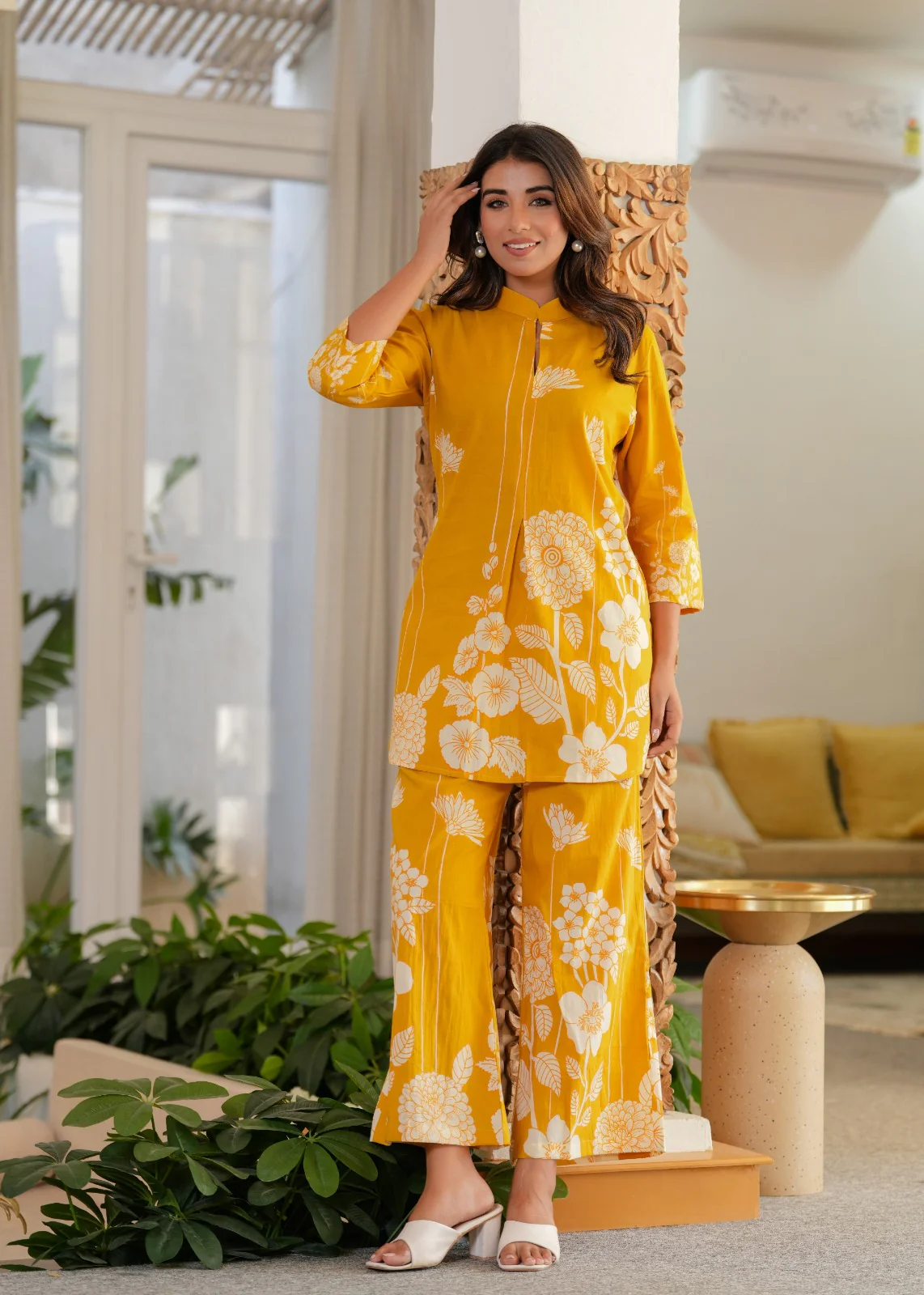 Jayti Dandelion  Muslin Printed Co-ord Set - Image 7