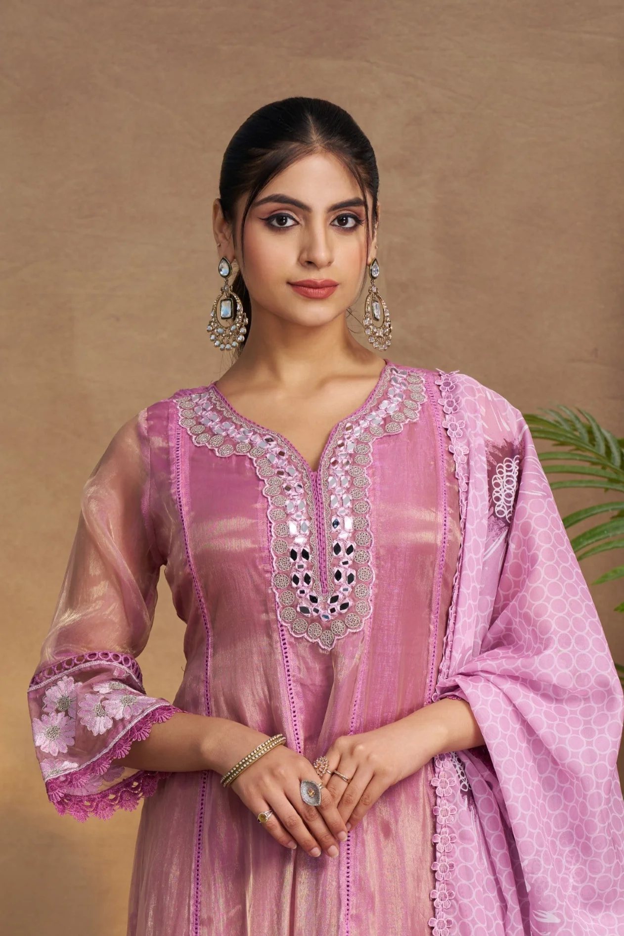 Anumeha Taffy Full Work Suit Set - Image 2