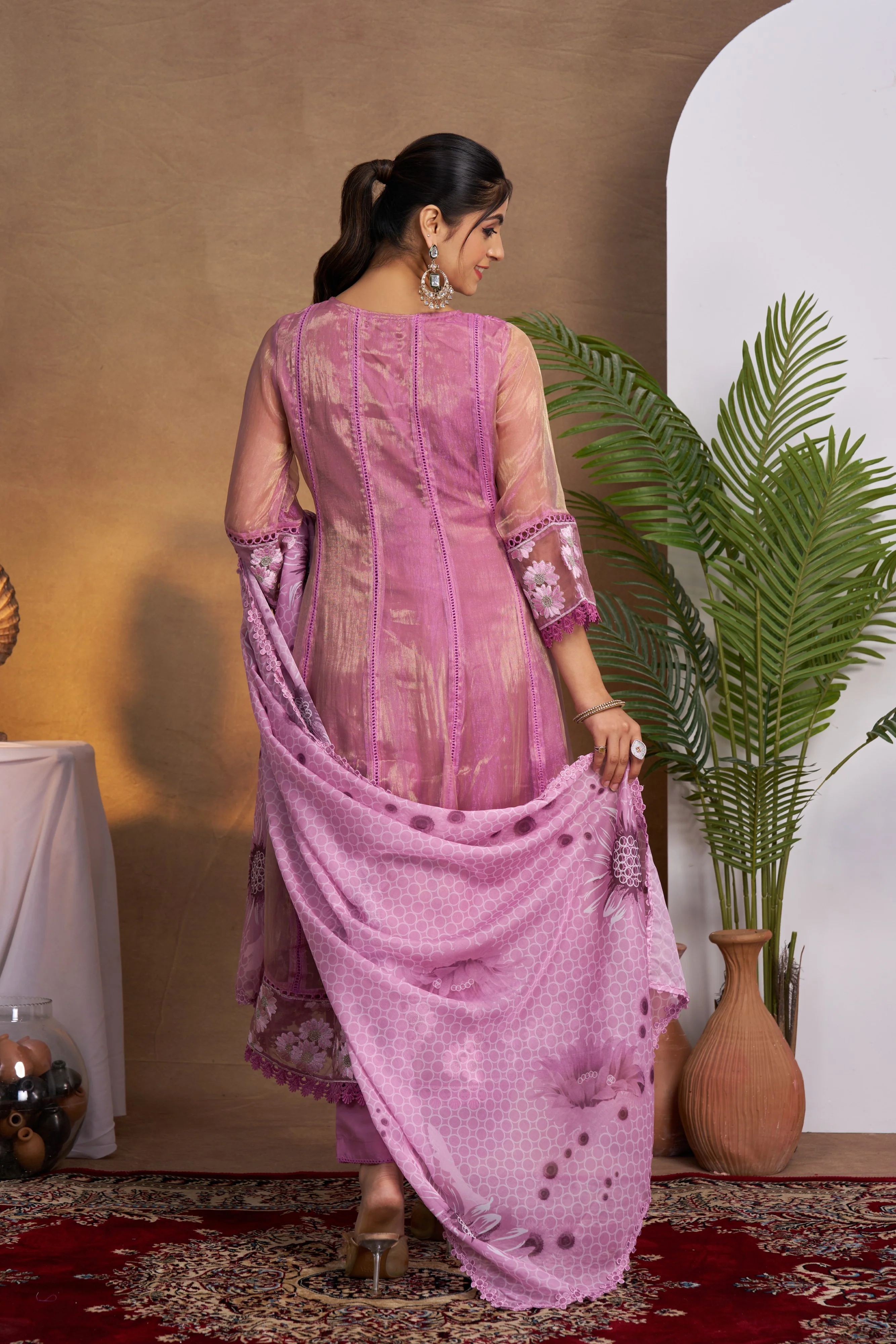 Anumeha Taffy Full Work Suit Set - Image 3