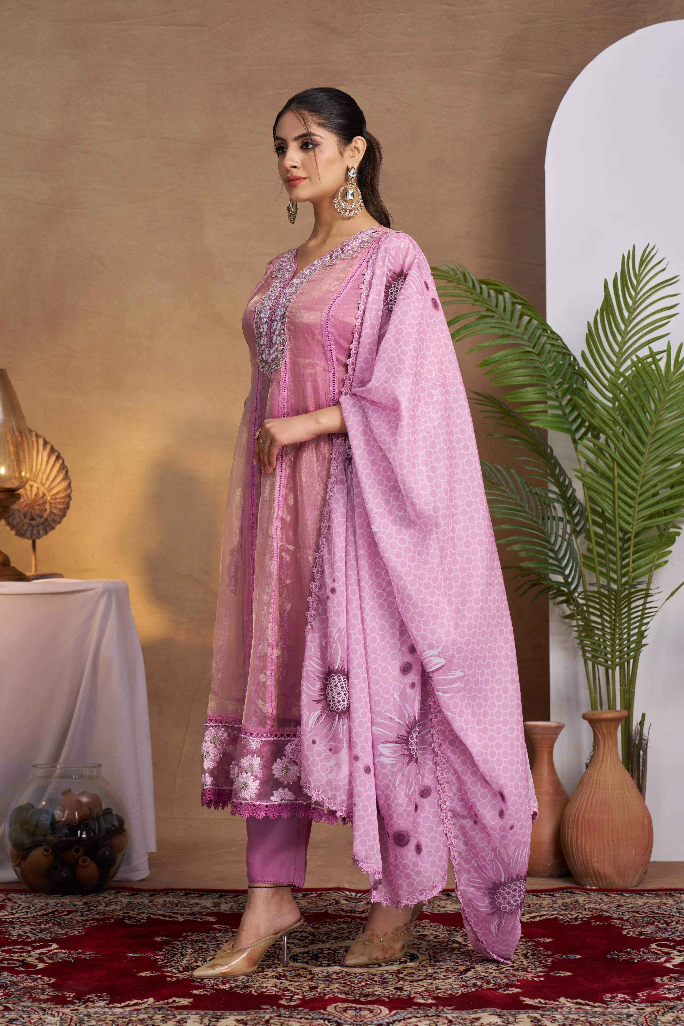 Anumeha Taffy Full Work Suit Set - Image 5