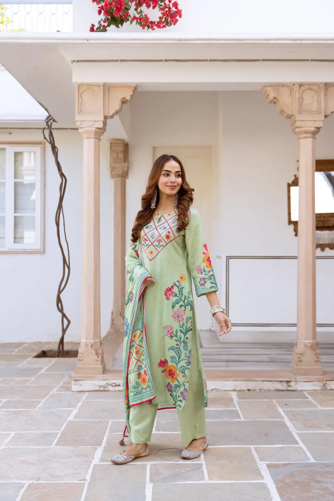 Kamli moss printed suit set - Image 6