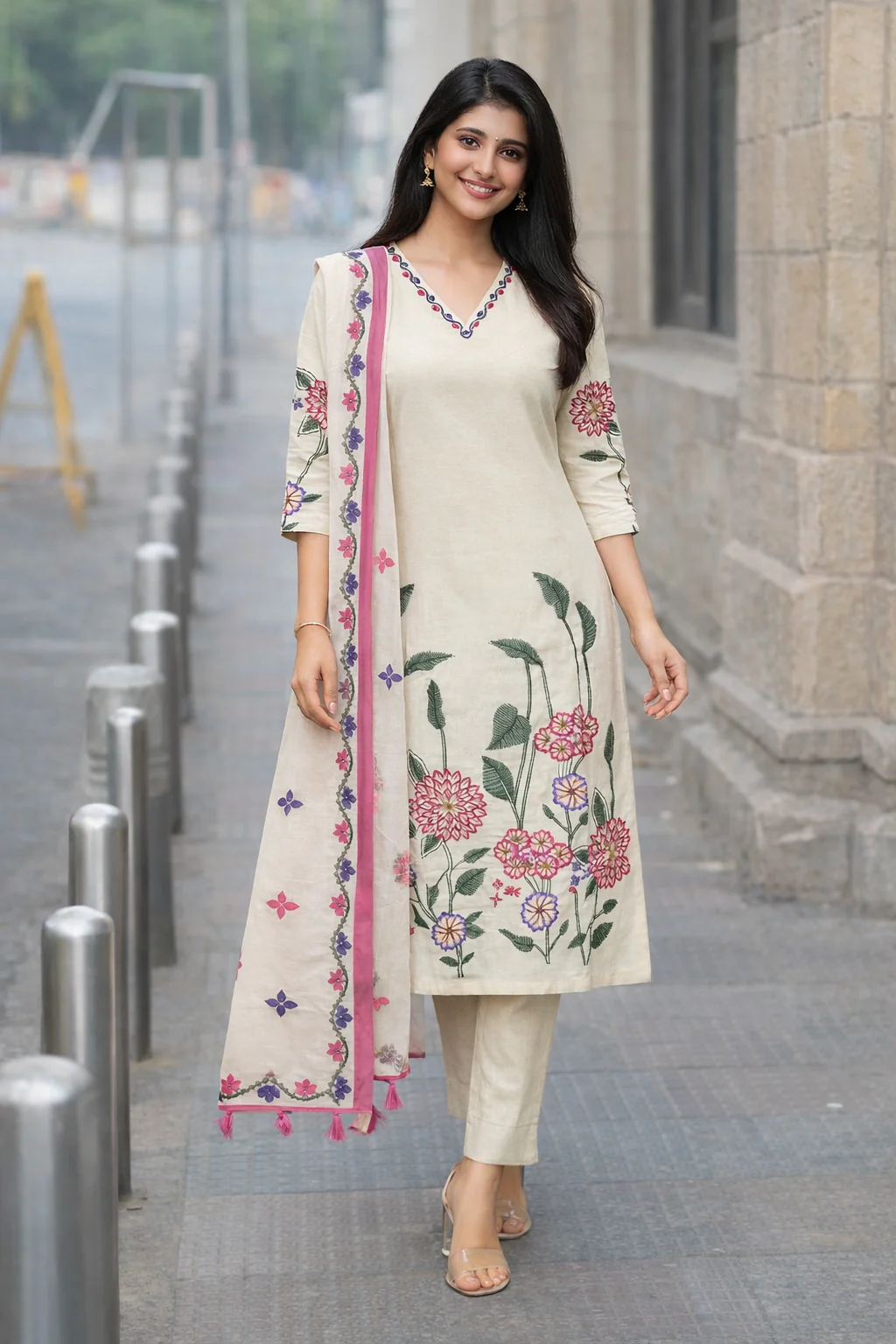 Kartar angel cotton suit set - Image 10