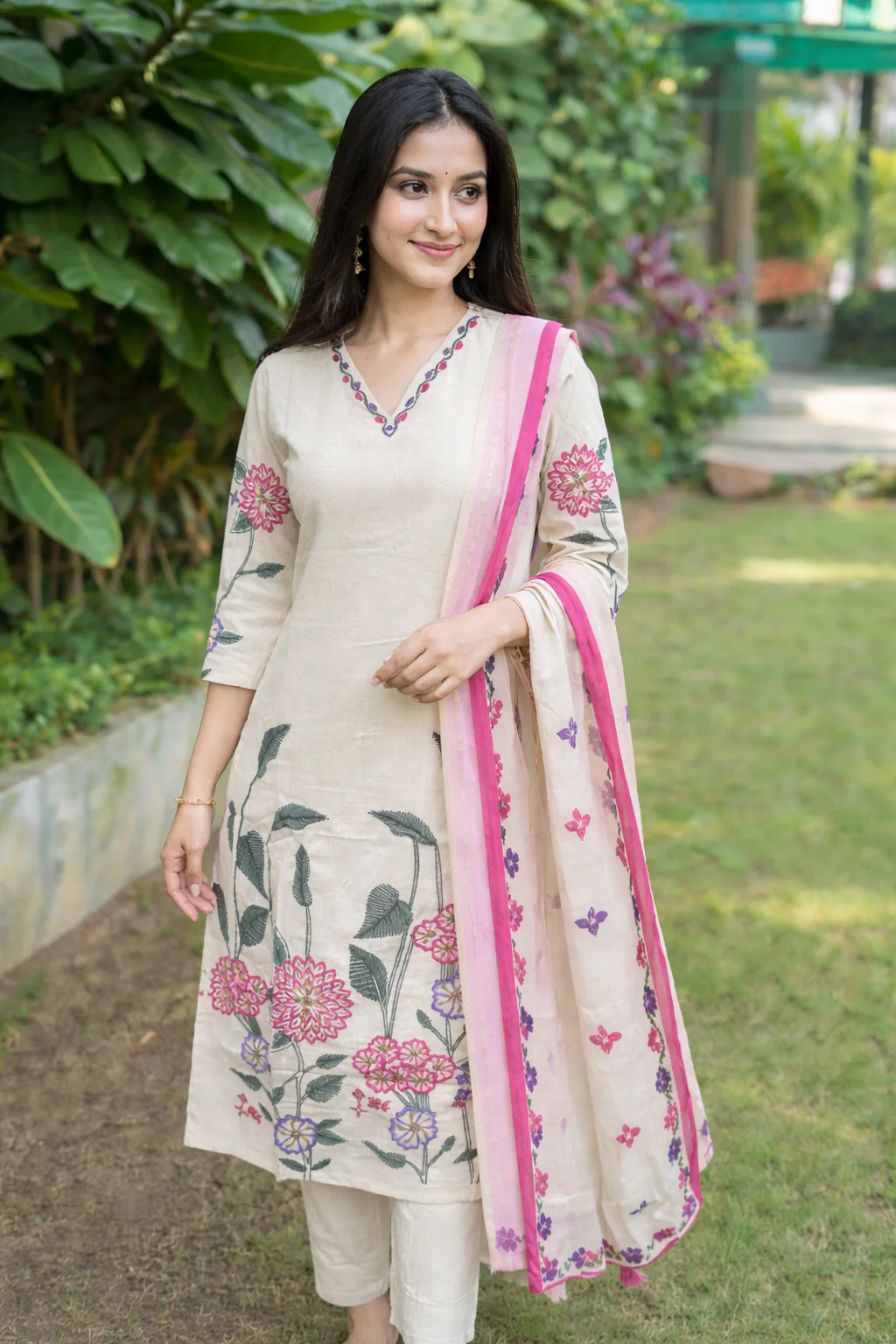 Kartar angel cotton suit set - Image 6