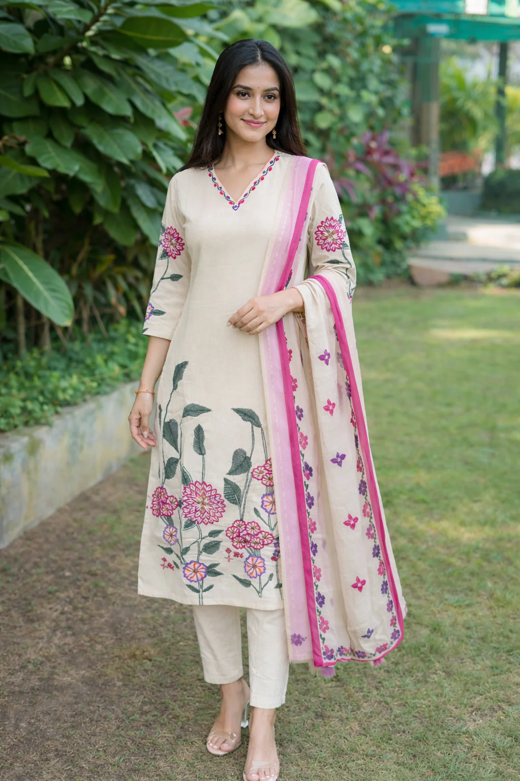 Kartar angel cotton suit set - Image 9
