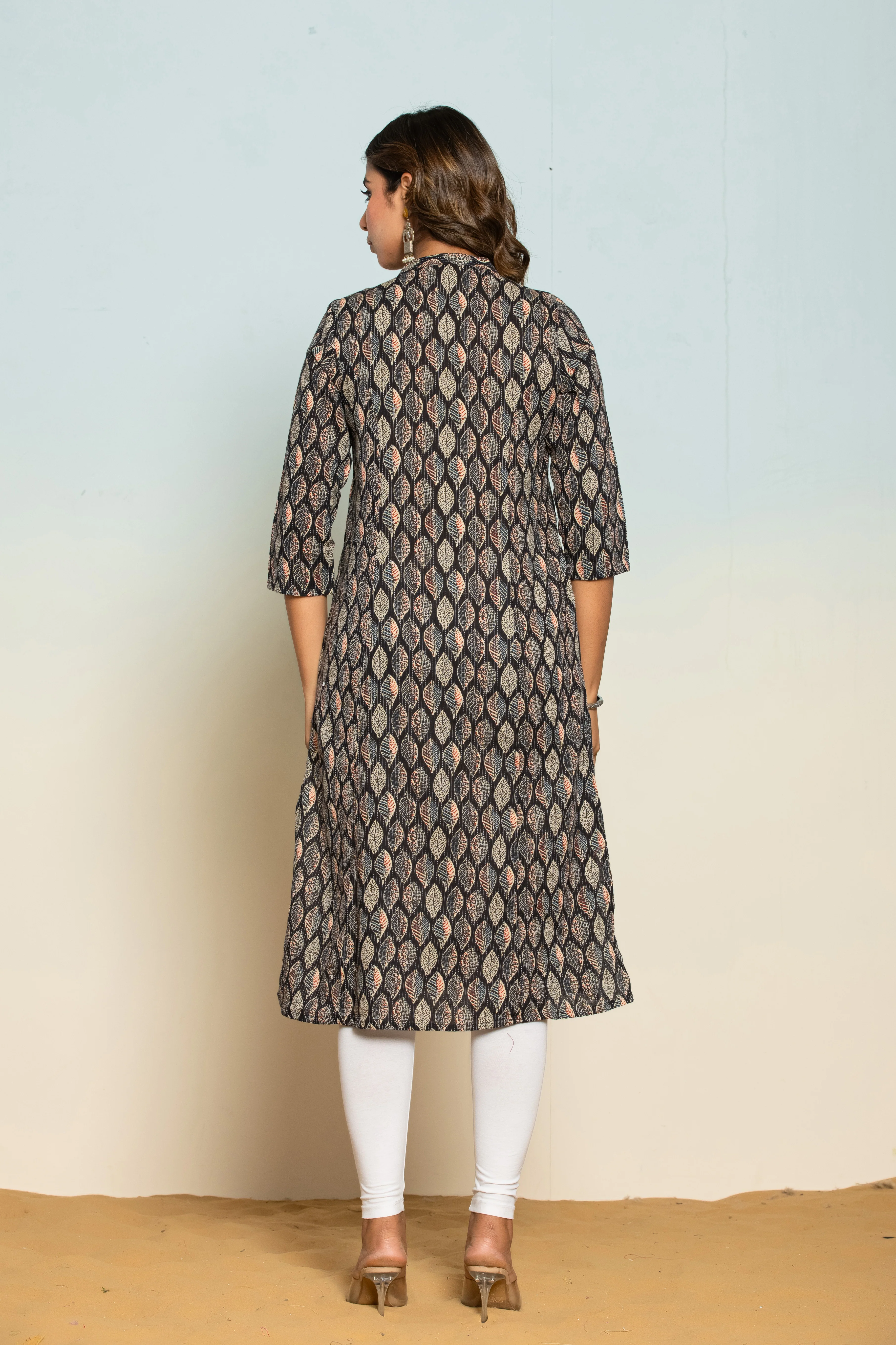 UMA ONYX PRINTED COTTON KURTI - Image 3
