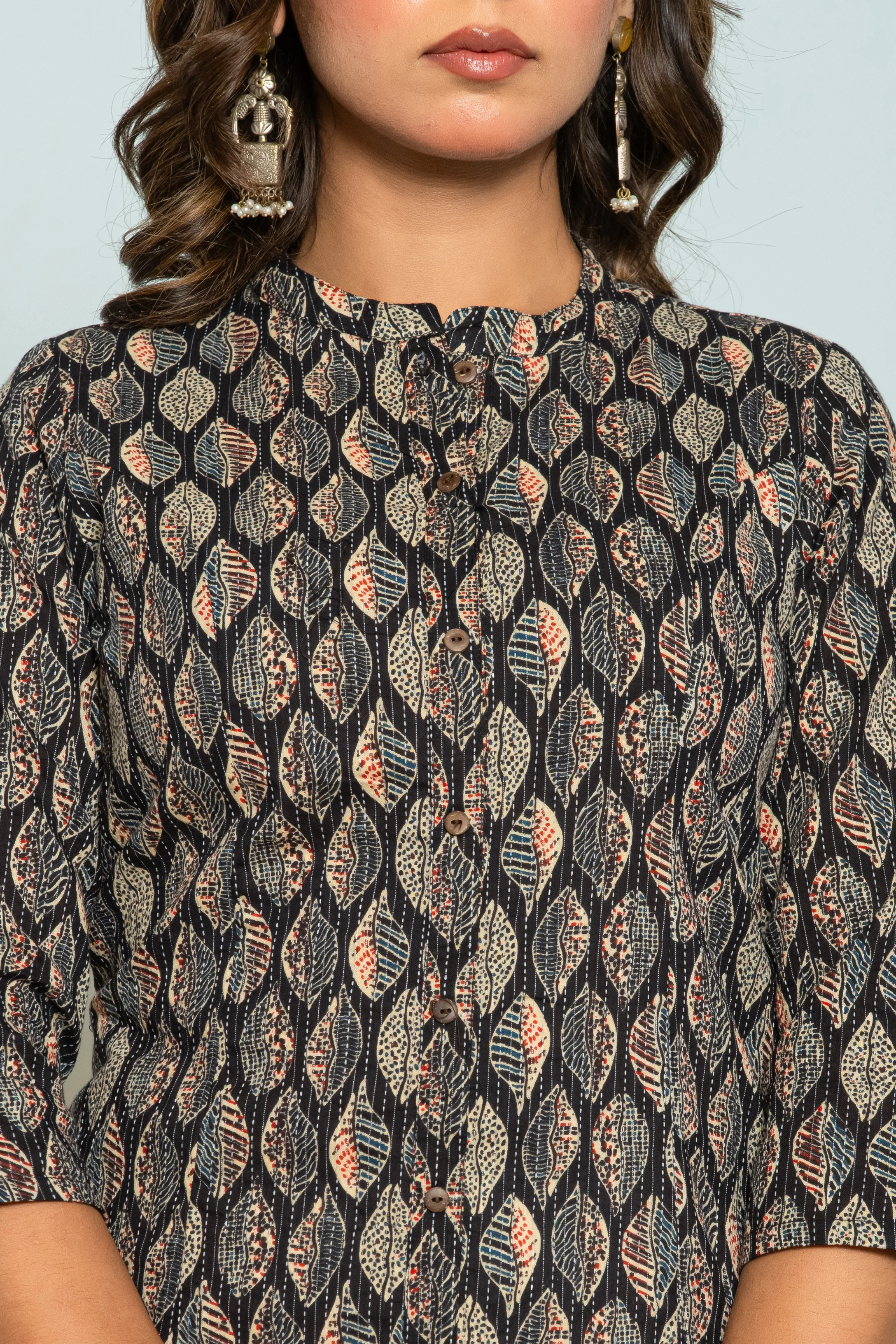 UMA ONYX PRINTED COTTON KURTI - Image 4