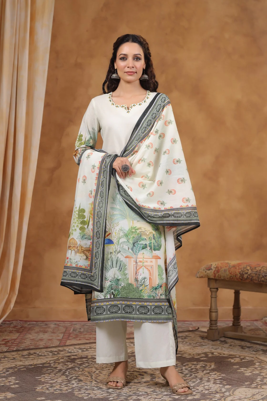 SAKSHI DOVE COTTON SUIT SET - Image 4