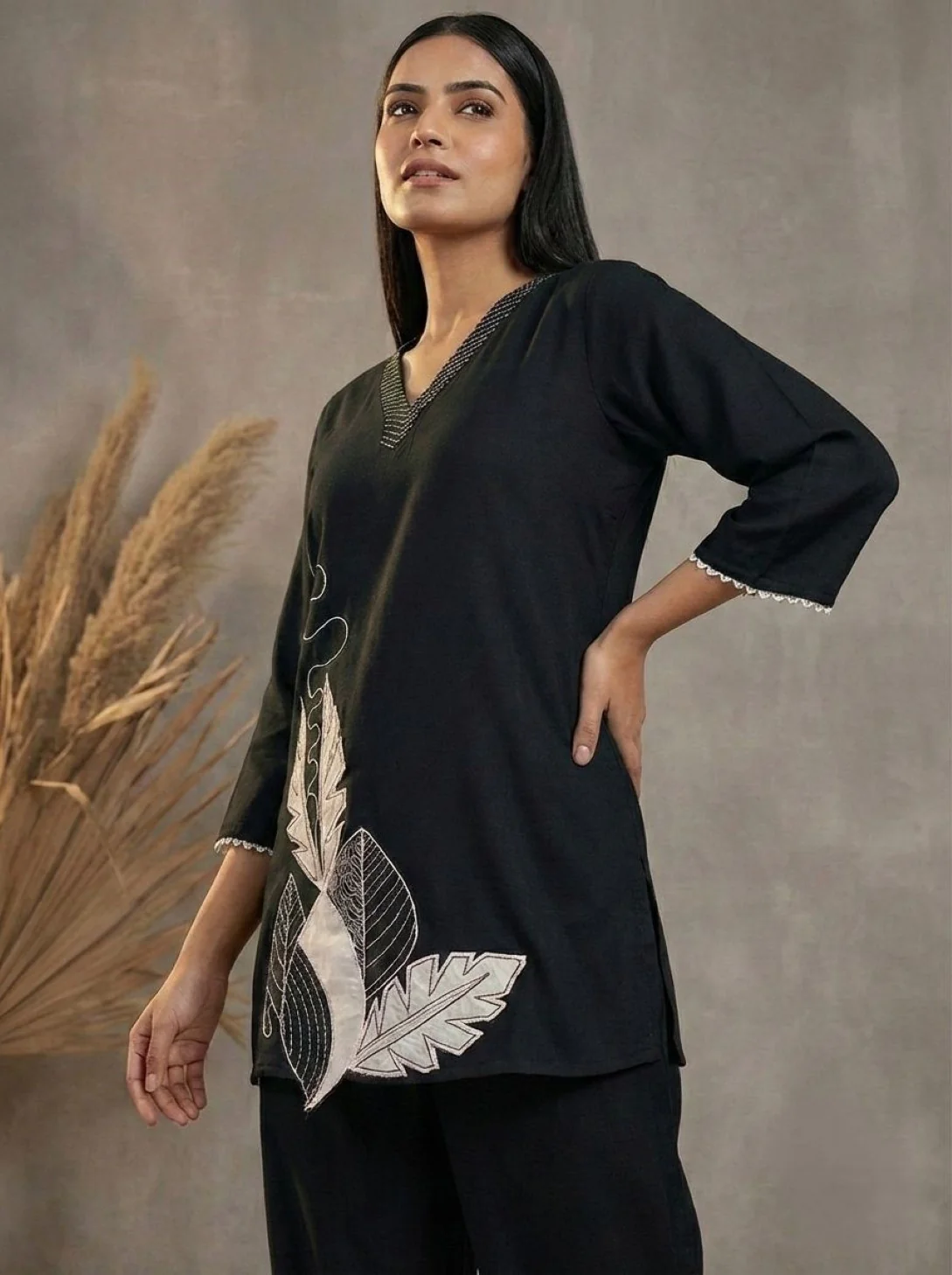 Prisha jet embroidery co-ord set - Image 3