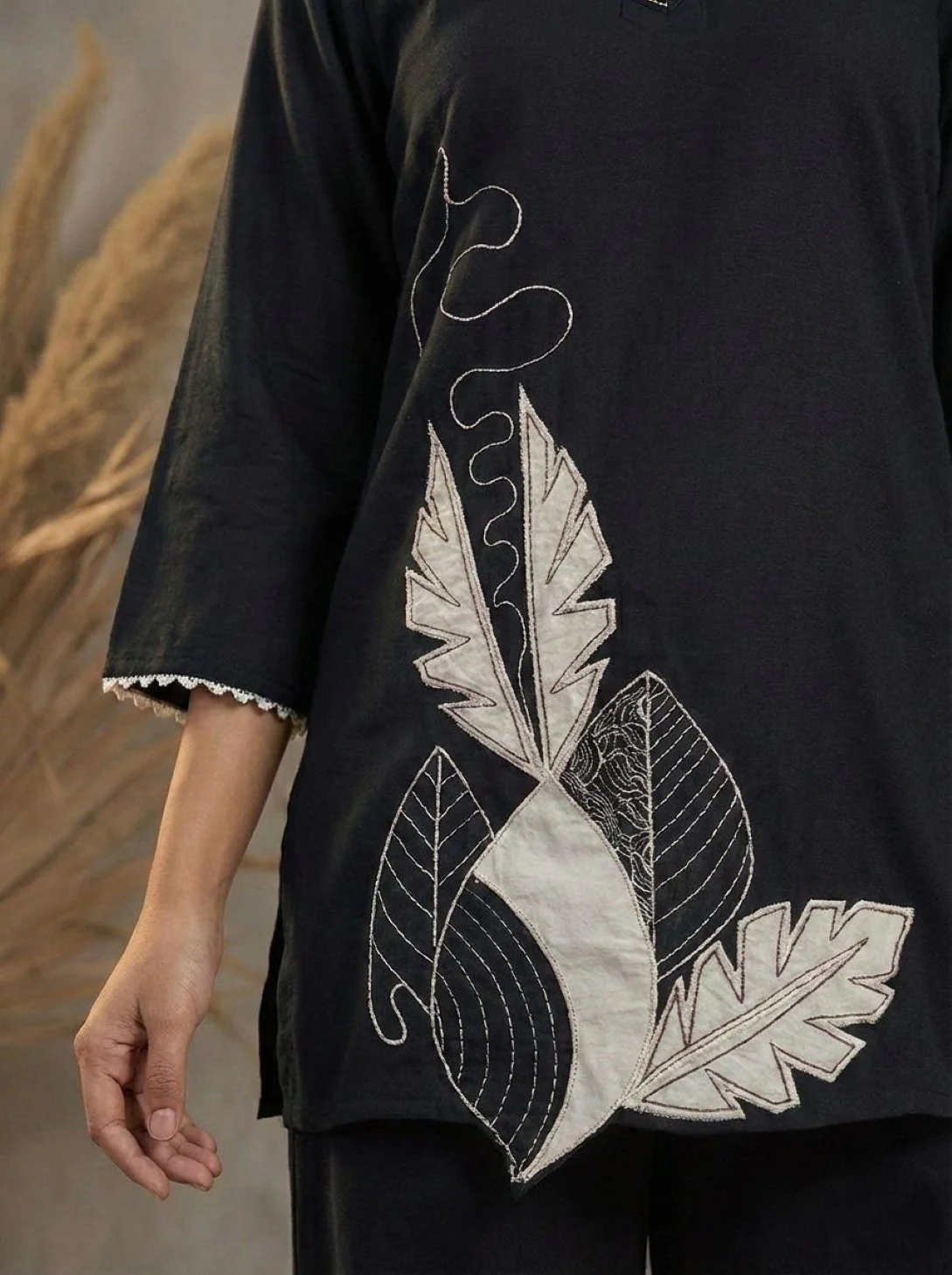 Prisha jet embroidery co-ord set - Image 4