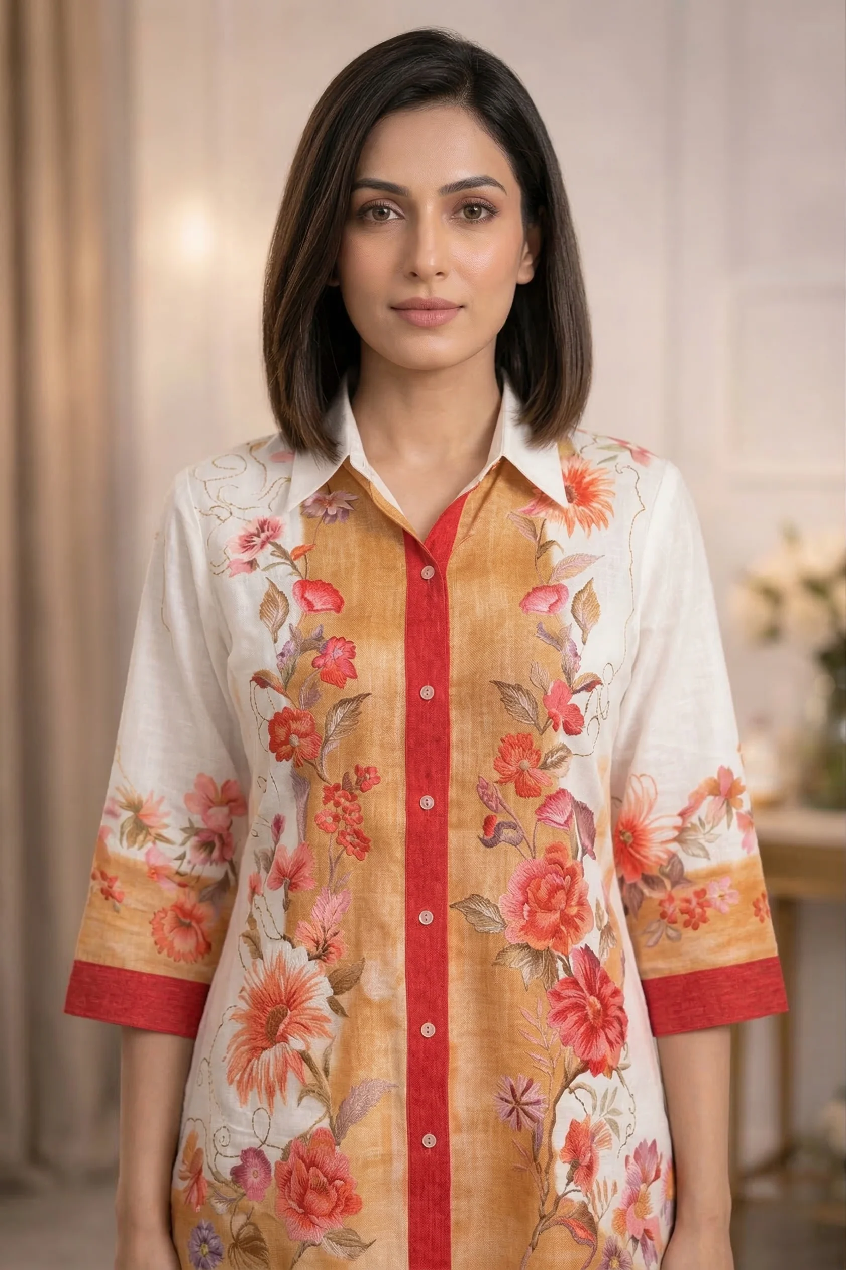 Akshara sand printed co-ord set - Image 2