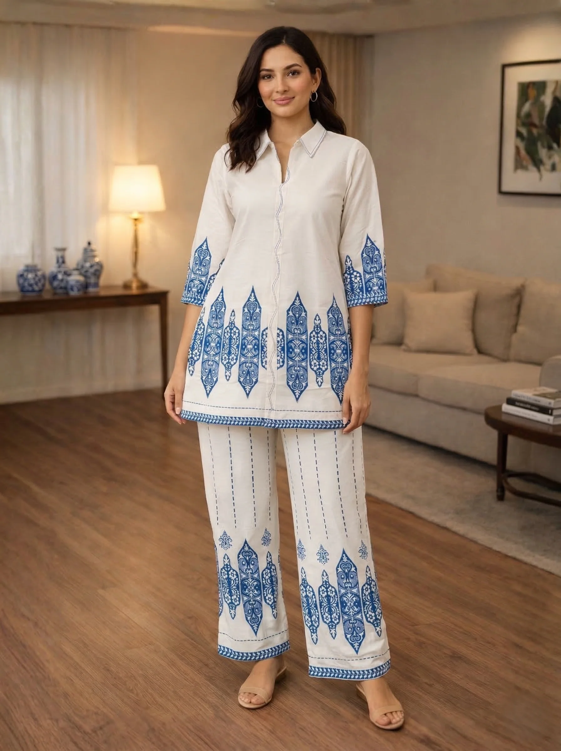Akshara merino printed co-ord set - Image 6