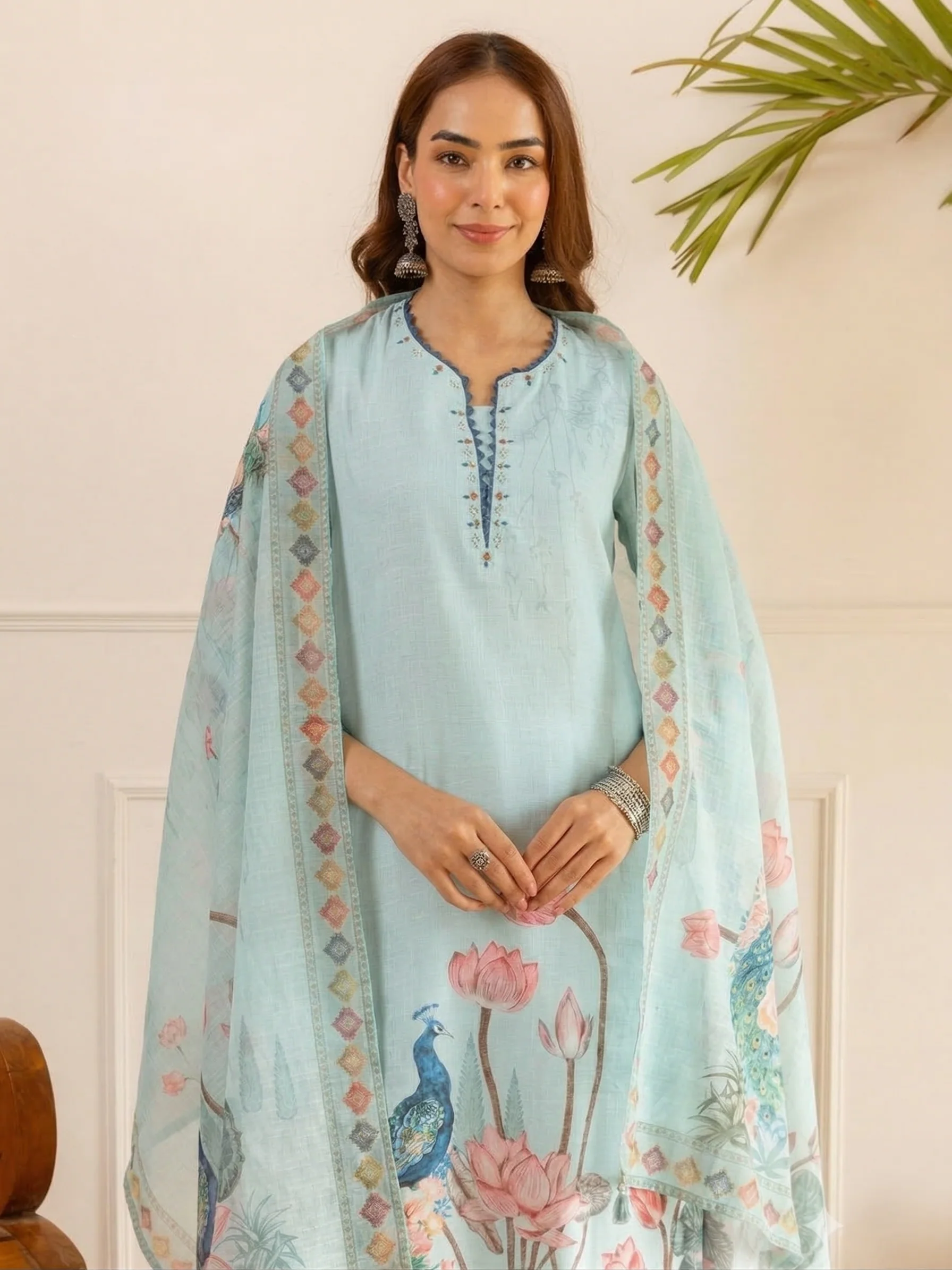 Karen vivid cotton suit set - Image 2