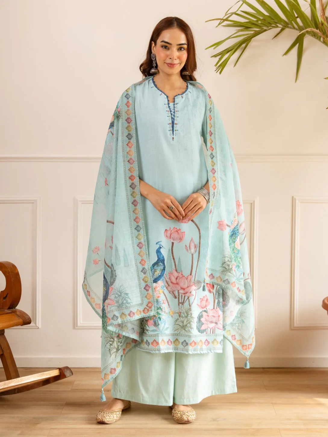 Karen vivid cotton suit set - Image 4