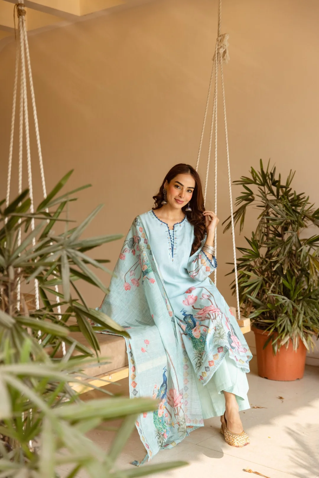 Karen vivid cotton suit set - Image 5