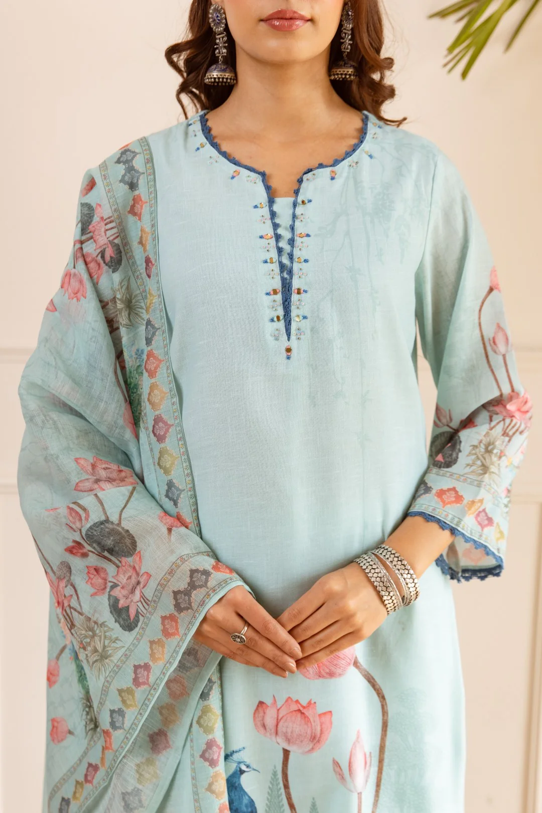 Karen vivid cotton suit set - Image 6