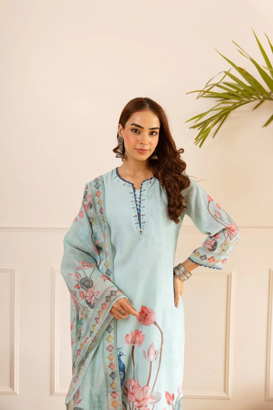 Karen vivid cotton suit set - Image 8