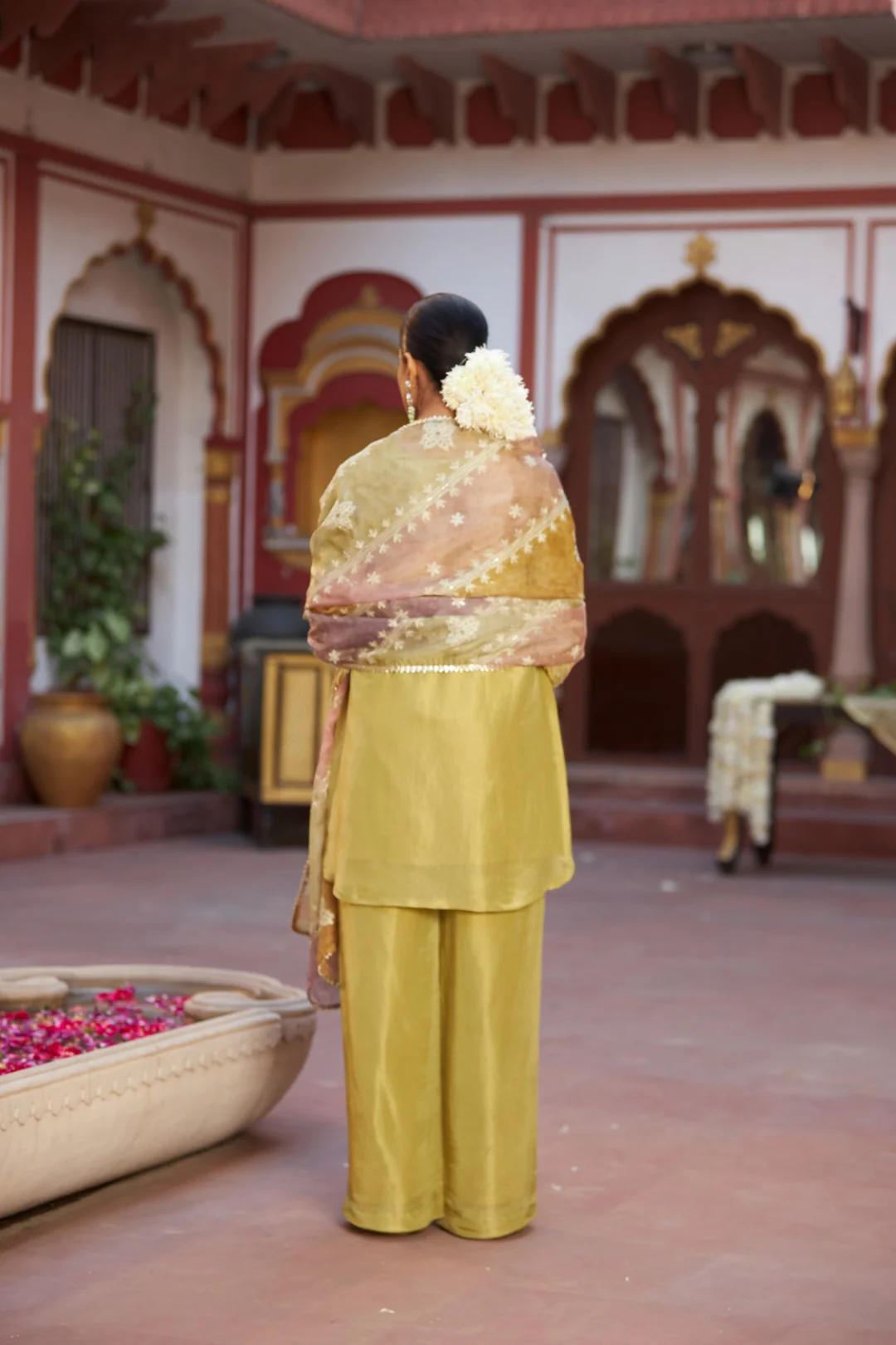 Mihika sand full work suit set - Image 3