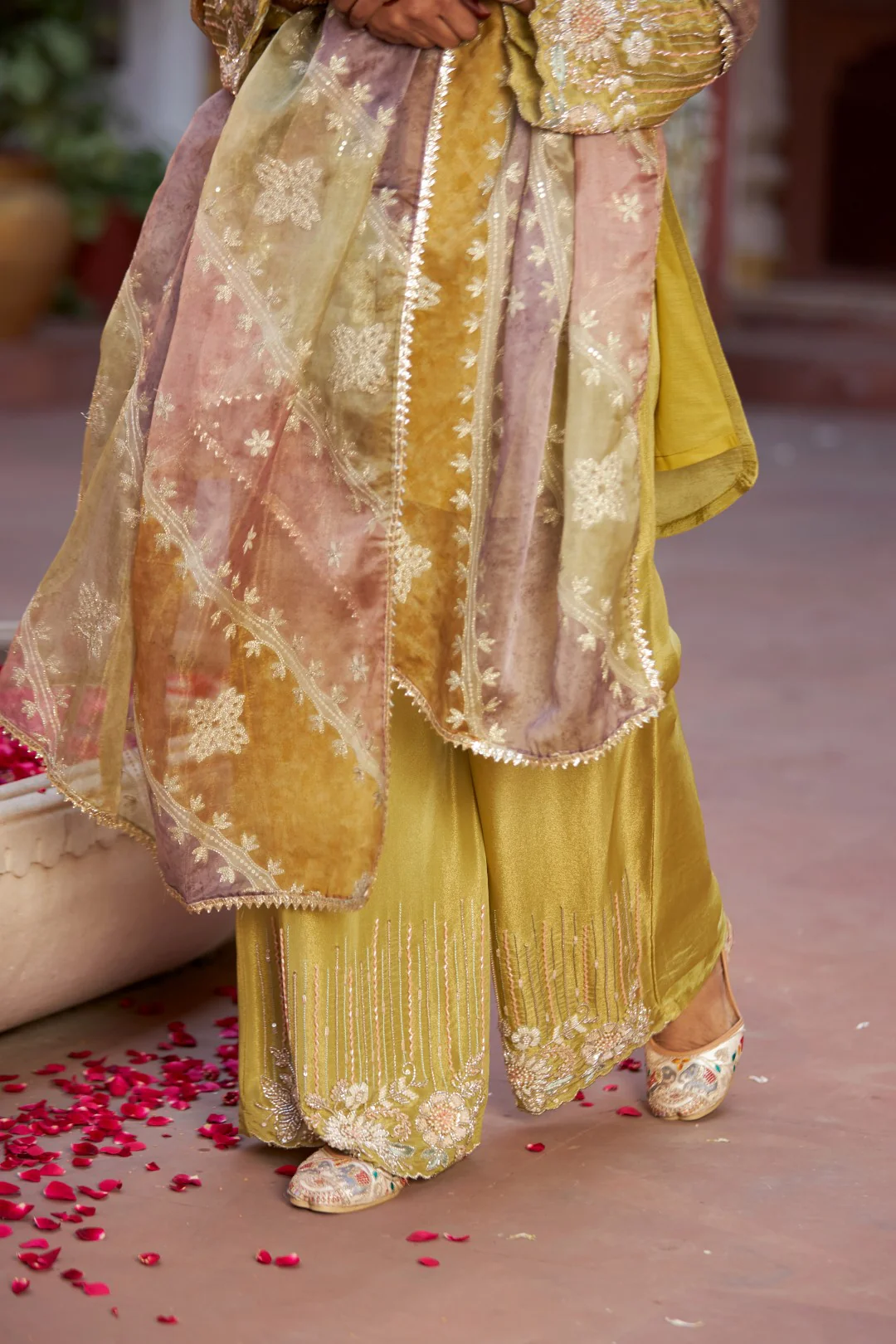 Mihika sand full work suit set - Image 6