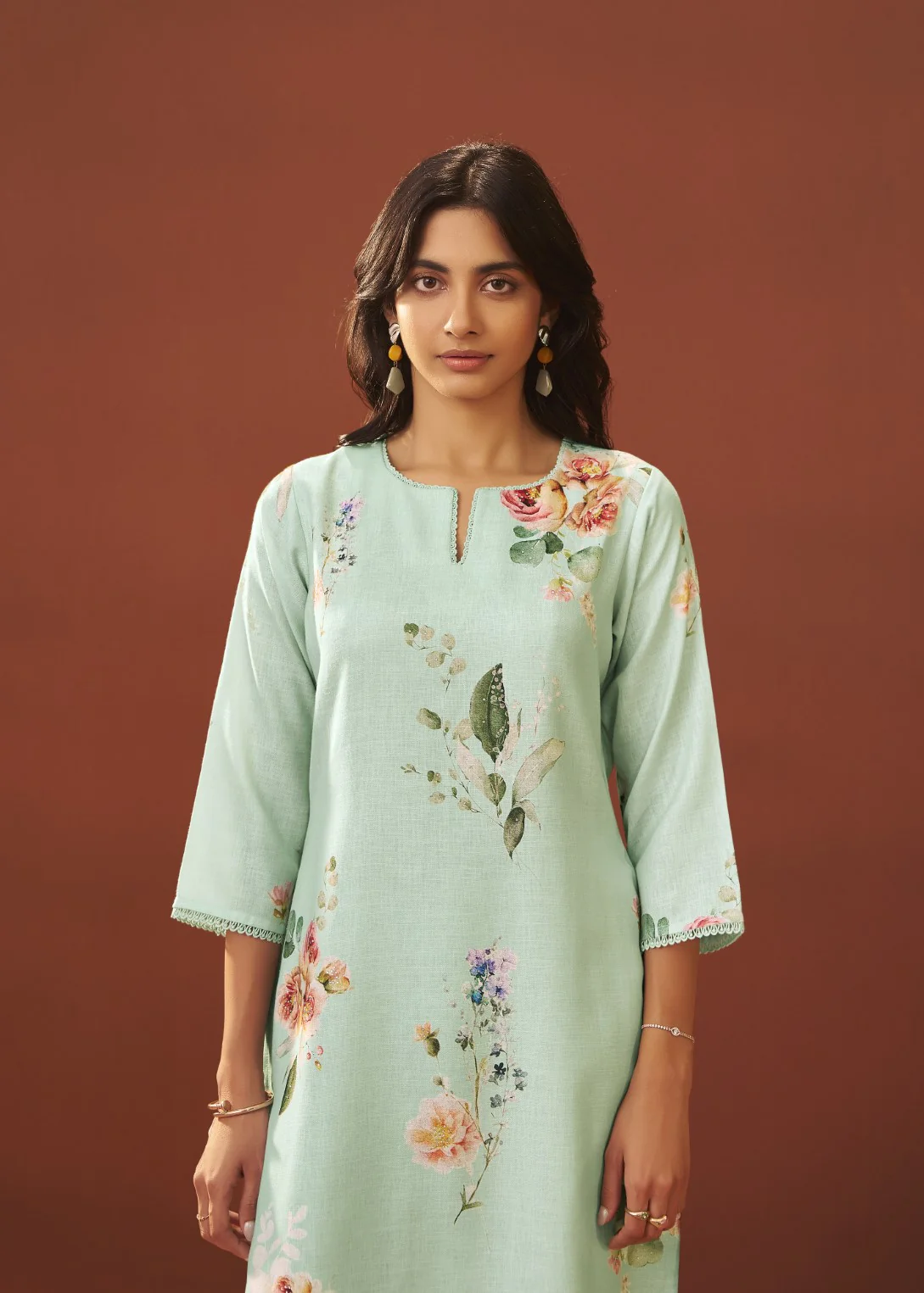 Itrh kelly printed cotton linen suit set - Image 2