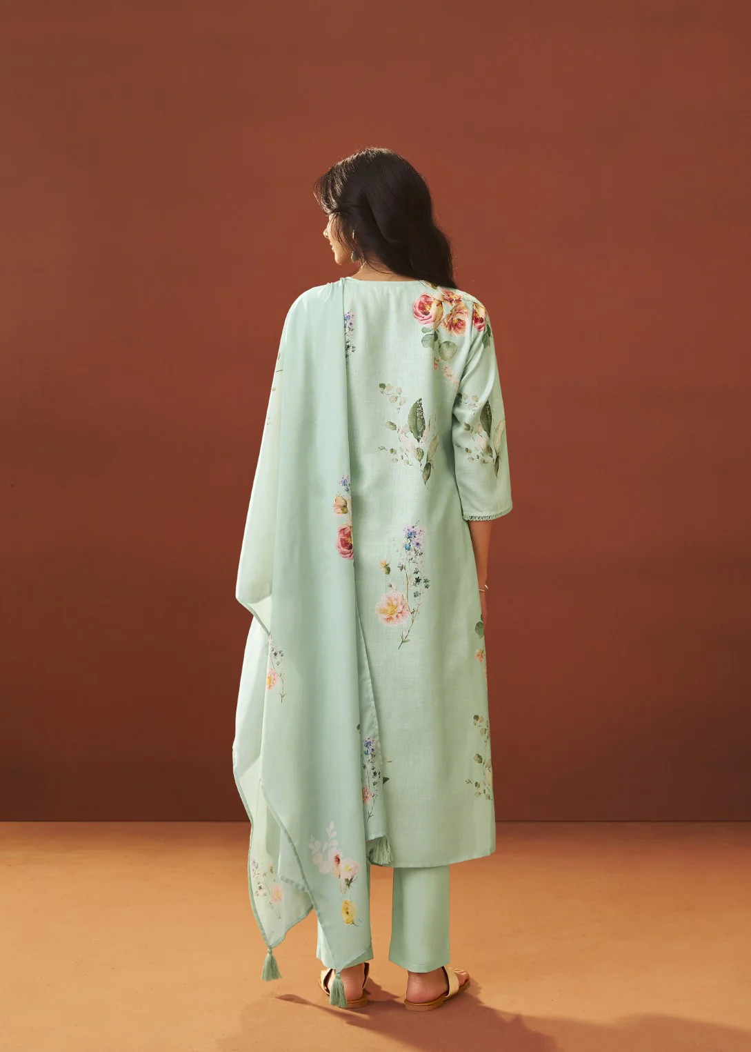 Itrh kelly printed cotton linen suit set - Image 3