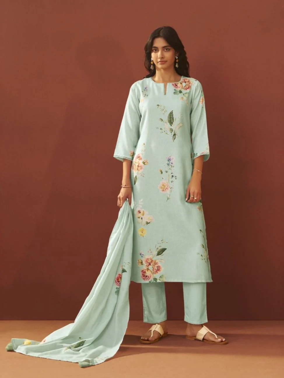Itrh kelly printed cotton linen suit set - Image 4