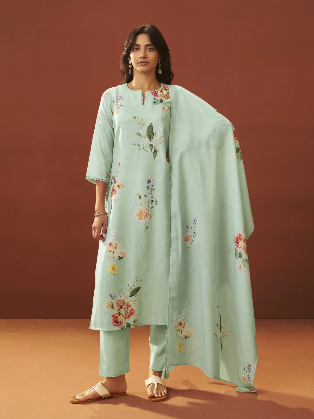 Itrh kelly printed cotton linen suit set - Image 5