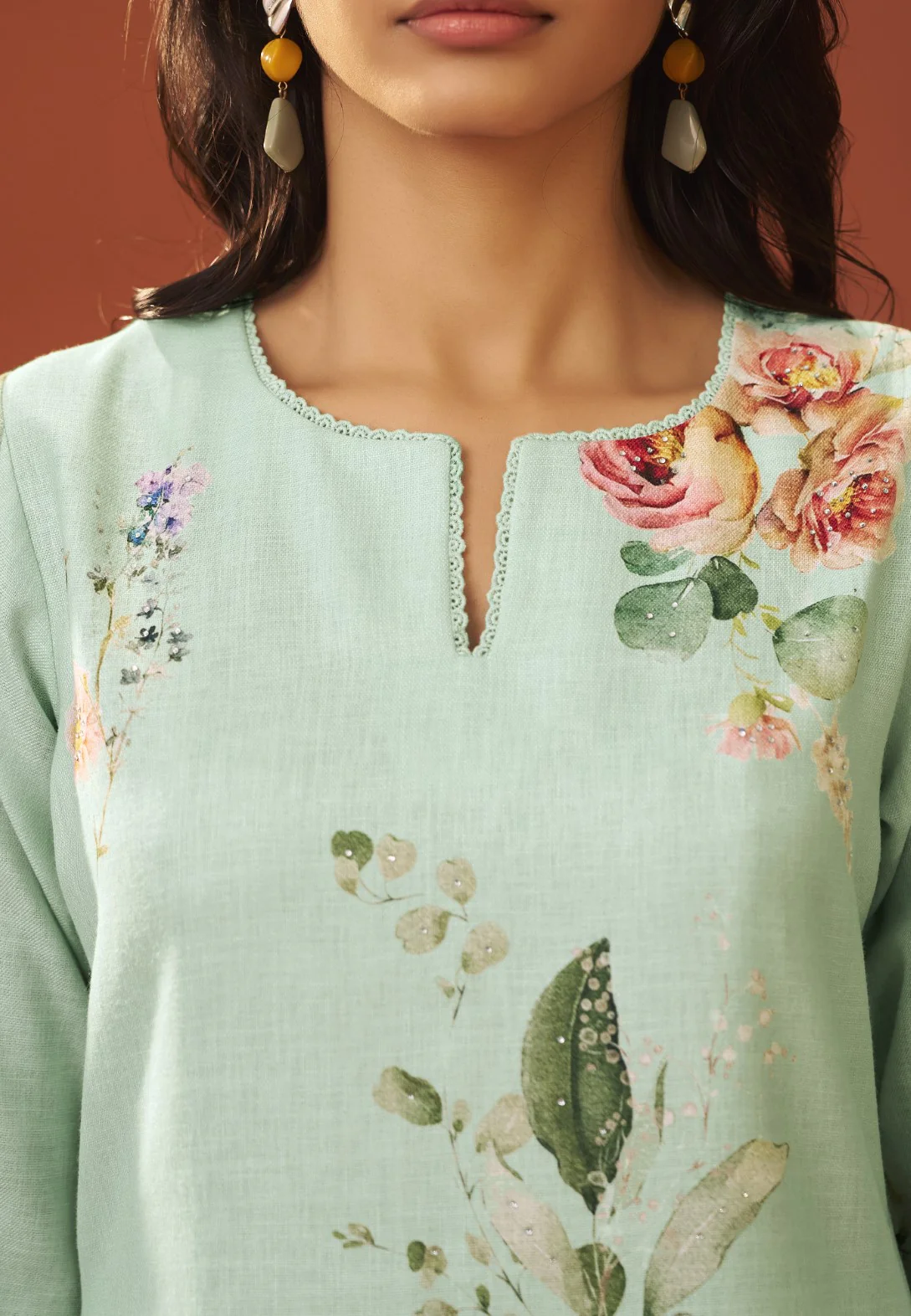 Itrh kelly printed cotton linen suit set - Image 8