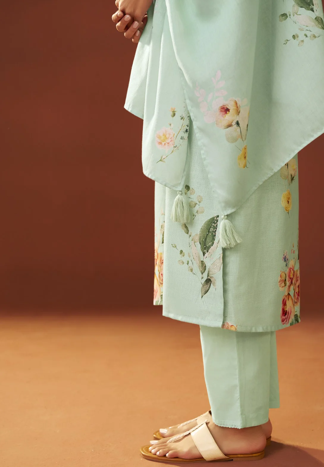 Itrh kelly printed cotton linen suit set - Image 9